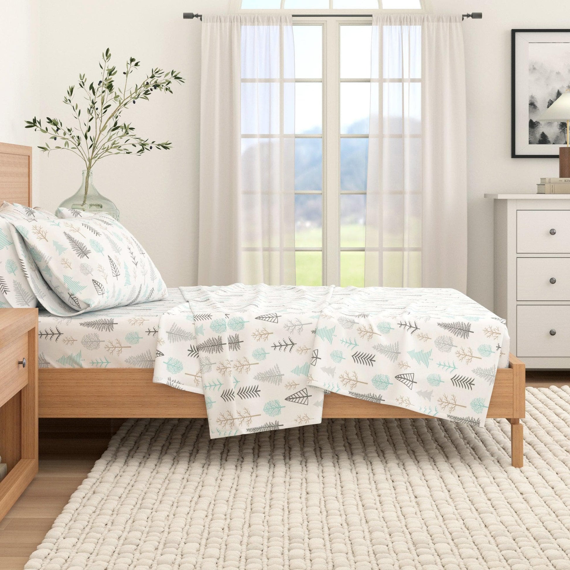 4-Piece Turkish Cotton Flannel Sheet - Lakeview Collection - Best Buy Furniture