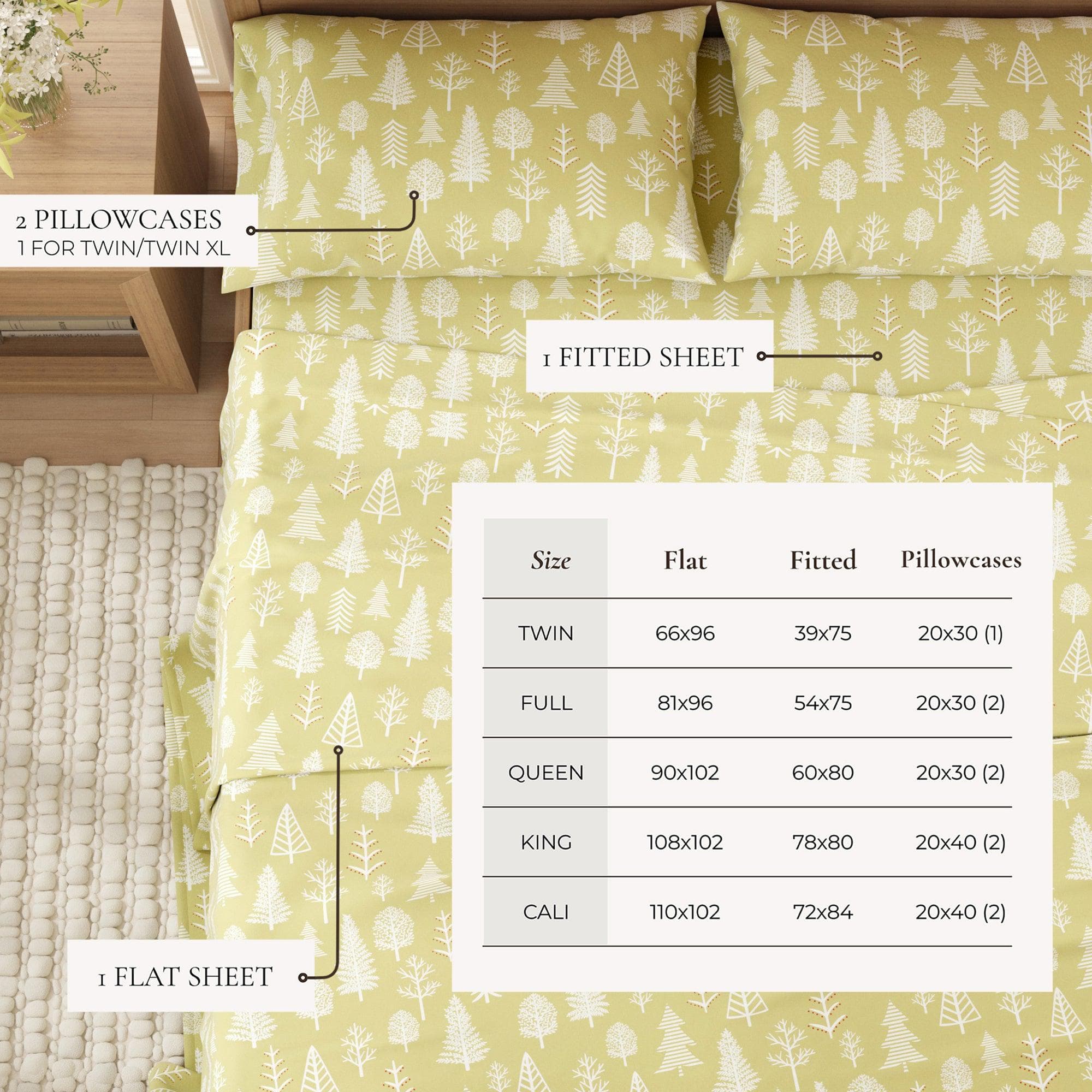 4-Piece Turkish Cotton Flannel Sheet - Lakeview Collection - Best Buy Furniture