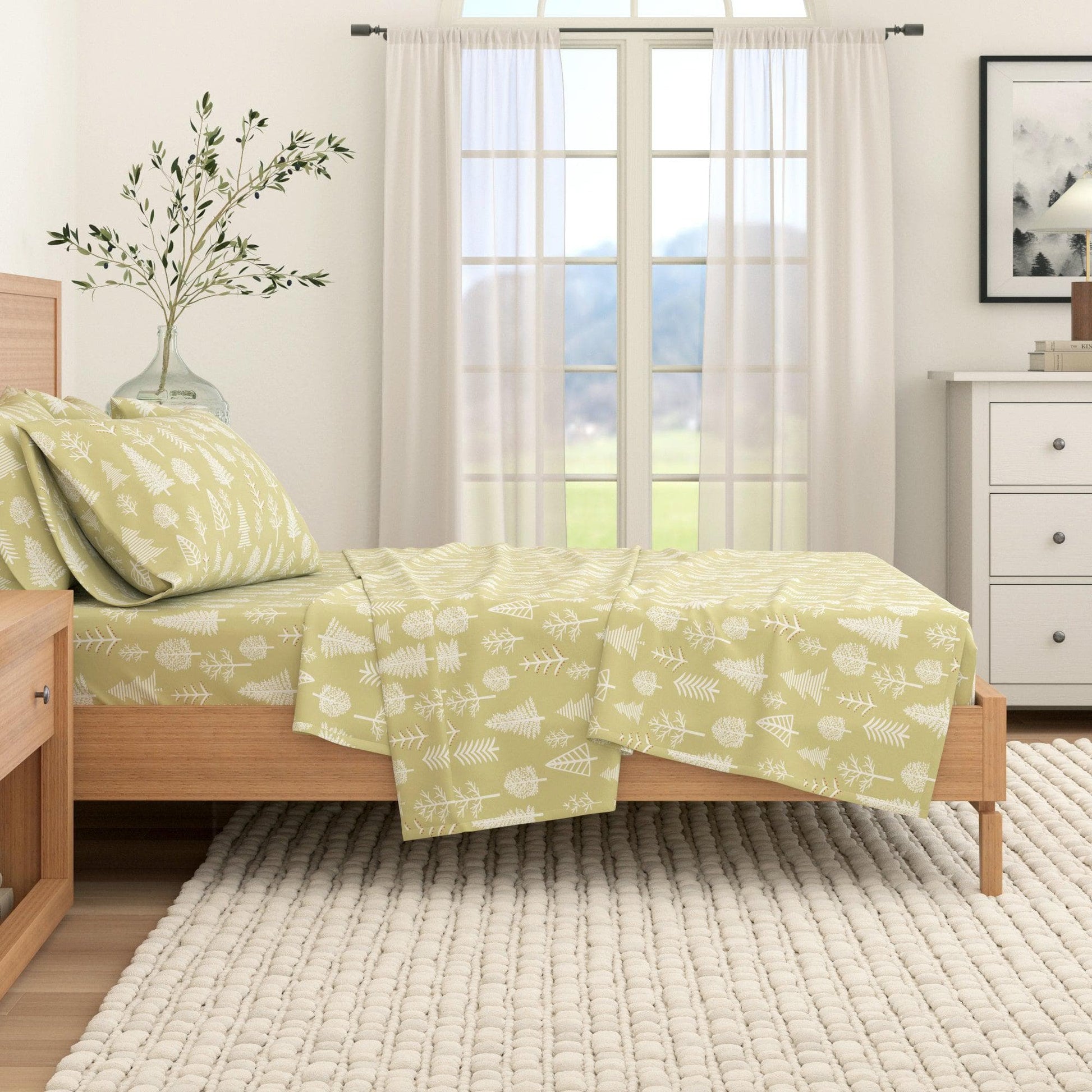 4-Piece Turkish Cotton Flannel Sheet - Lakeview Collection - Best Buy Furniture