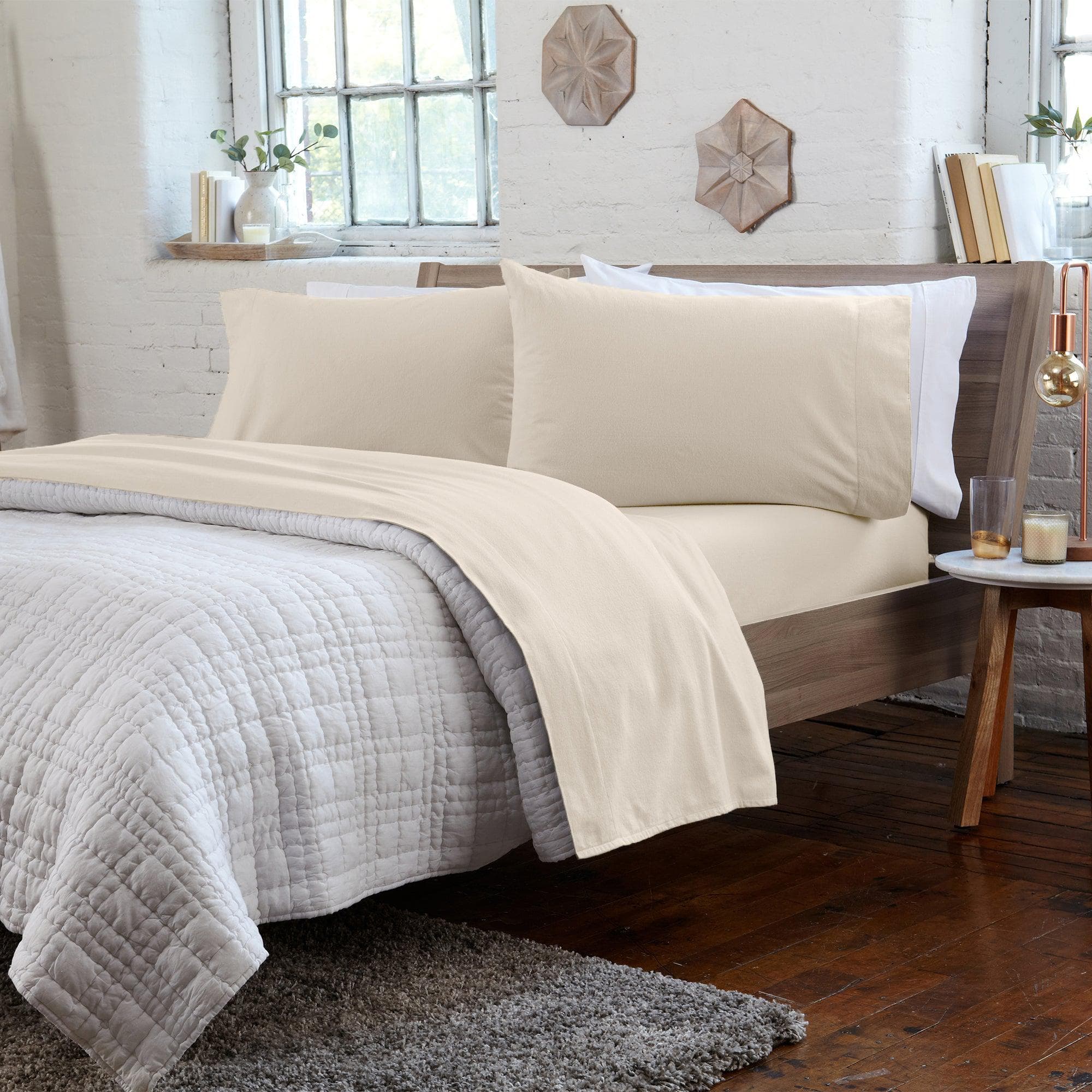 4-Piece Turkish Cotton Flannel Sheet - Raye Collection - Best Buy Furniture