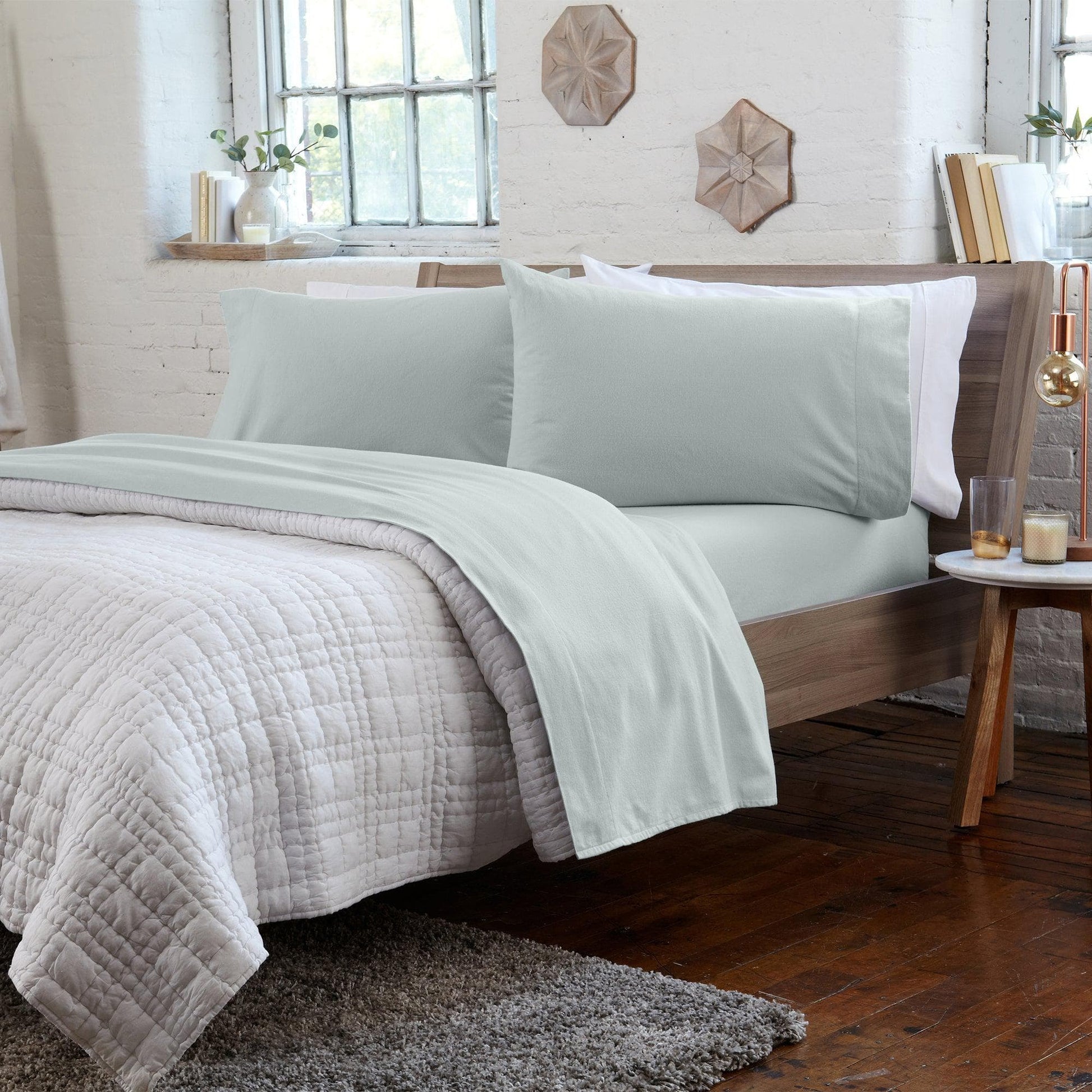 4-Piece Turkish Cotton Flannel Sheet - Raye Collection - Best Buy Furniture