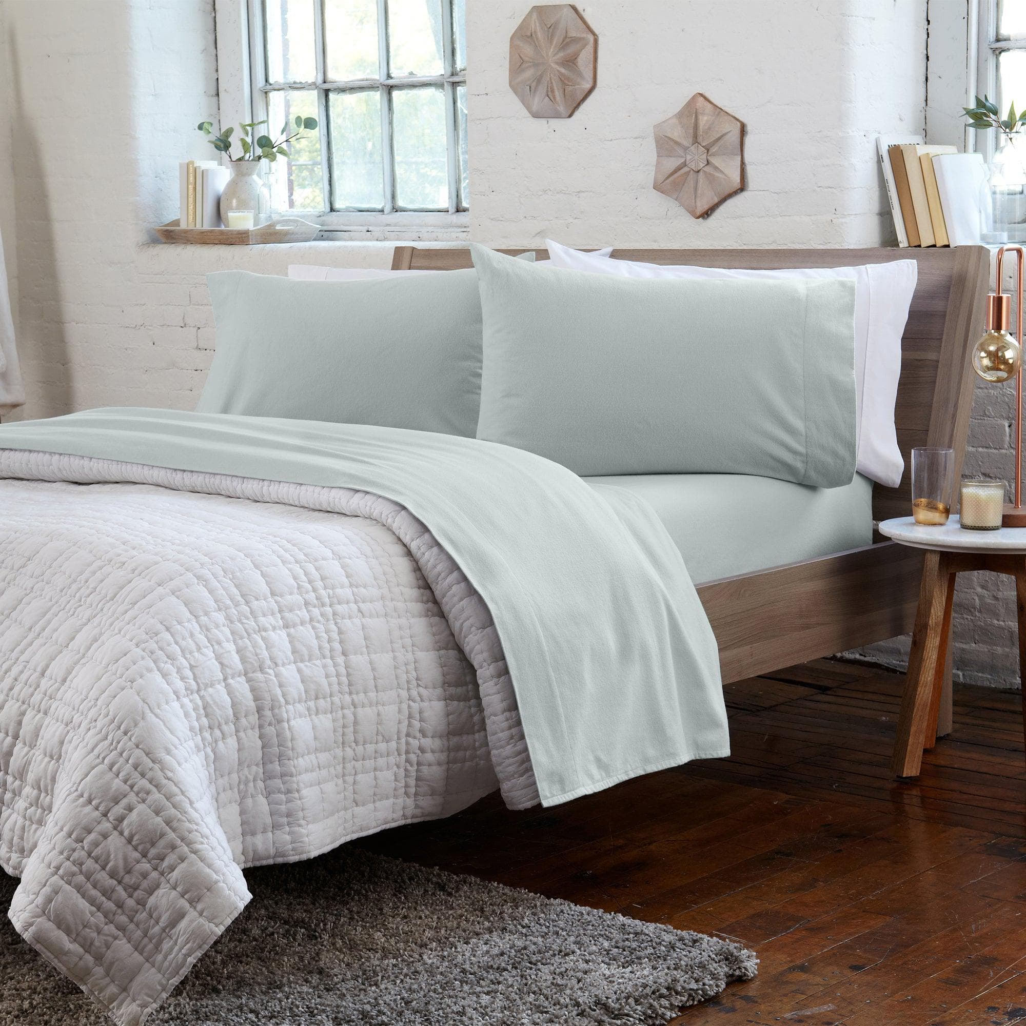 4-Piece Turkish Cotton Flannel Sheet - Raye Collection - Best Buy Furniture