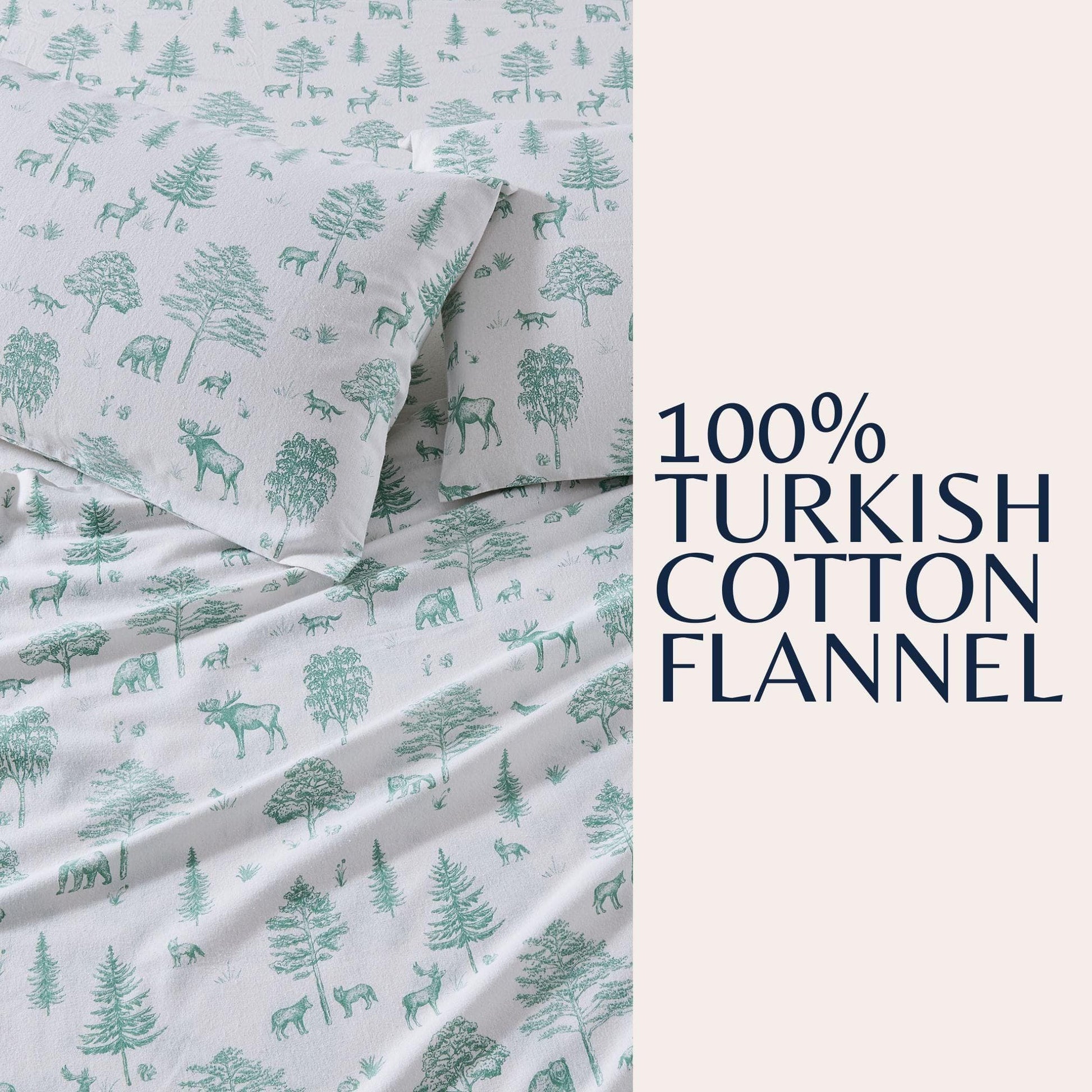 4-Piece Turkish Cotton Flannel Sheet - Stratton Collection - Best Buy Furniture