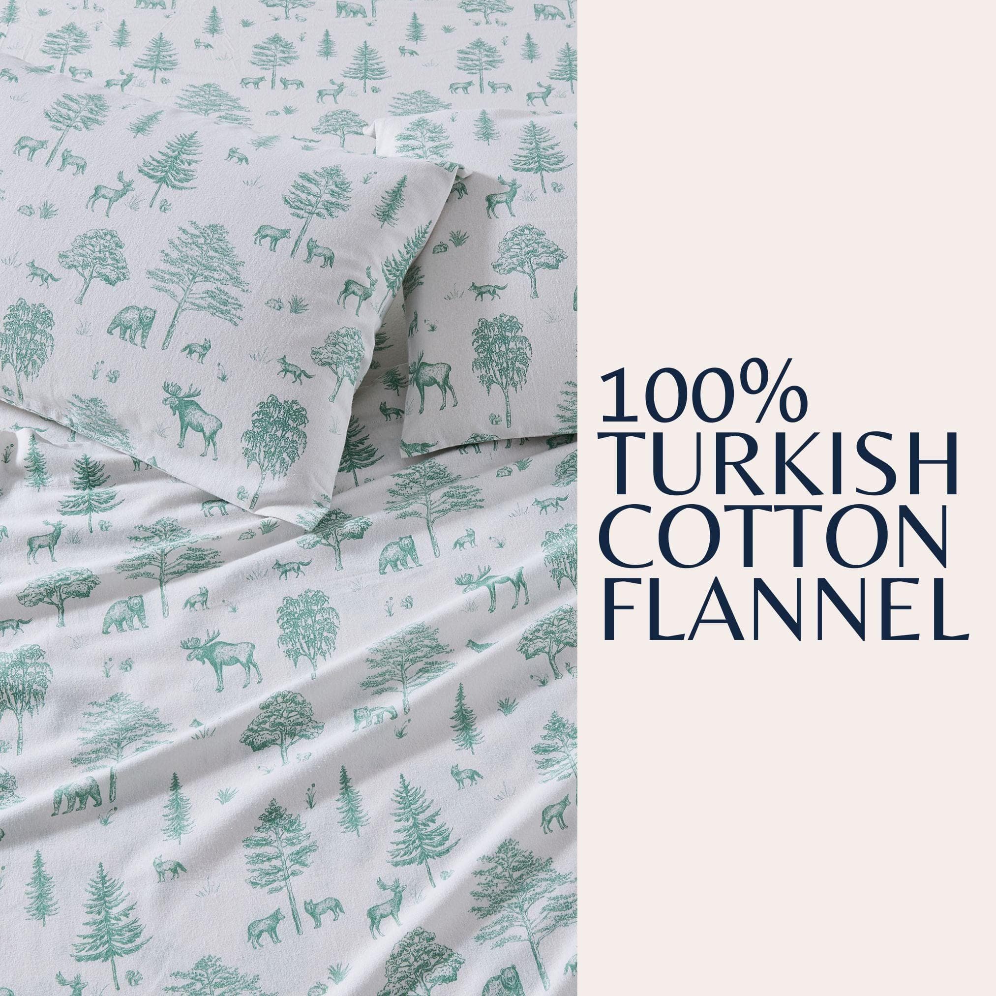 4-Piece Turkish Cotton Flannel Sheet - Stratton Collection - Best Buy Furniture