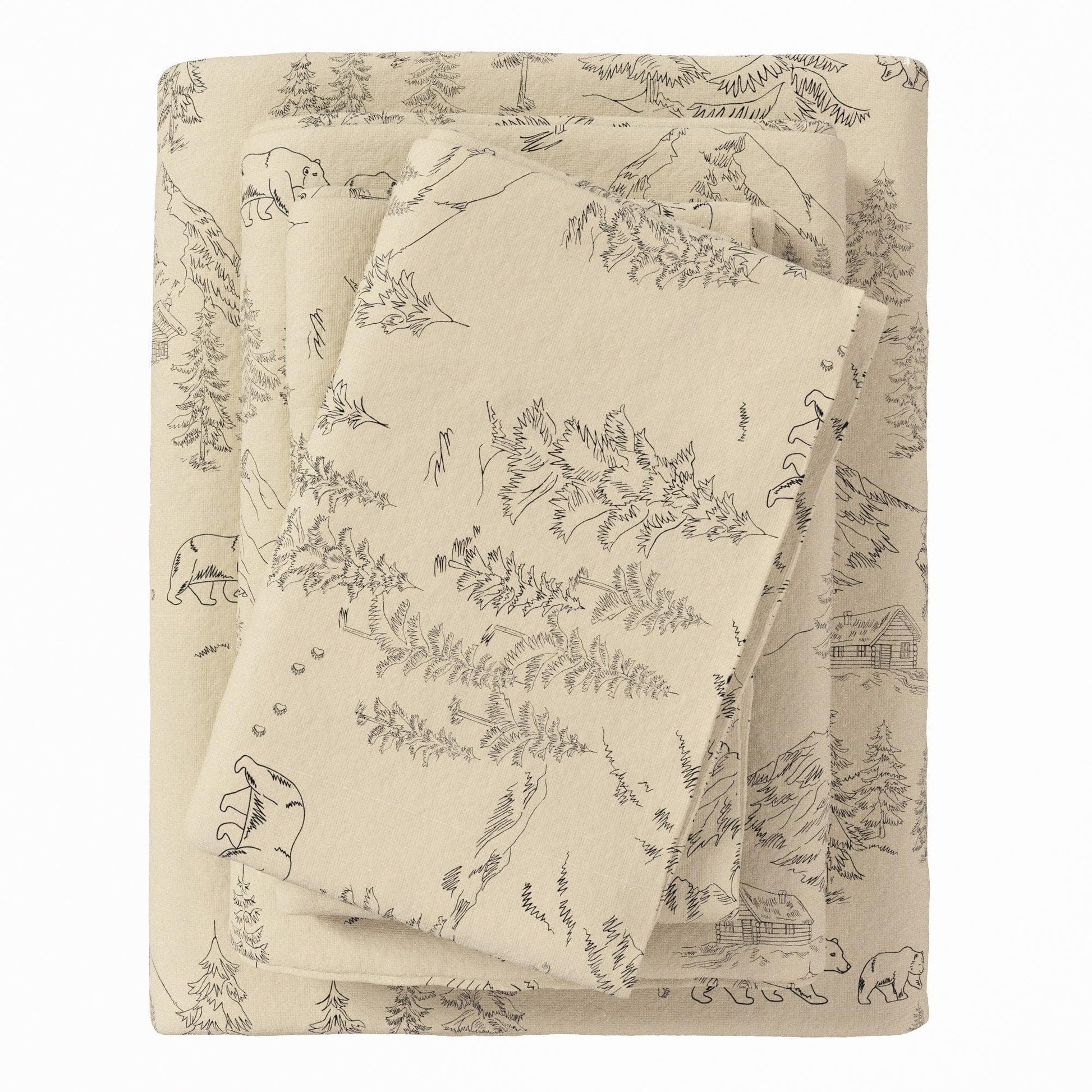 4-Piece Turkish Cotton Flannel Sheet - Stratton Collection - Best Buy Furniture