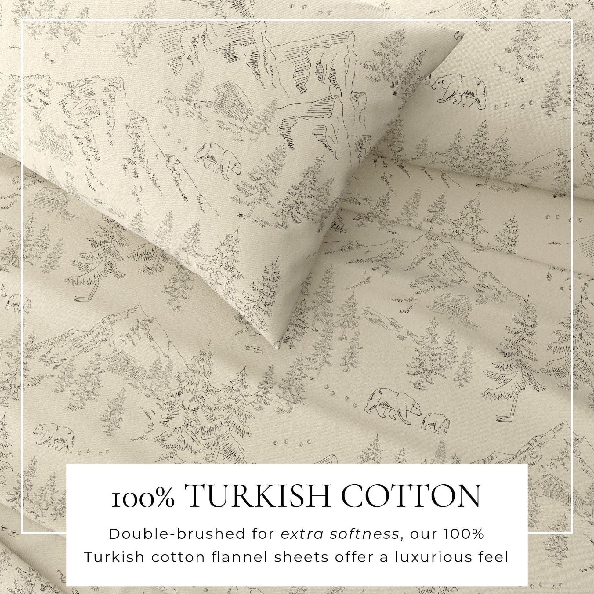 4-Piece Turkish Cotton Flannel Sheet - Stratton Collection - Best Buy Furniture