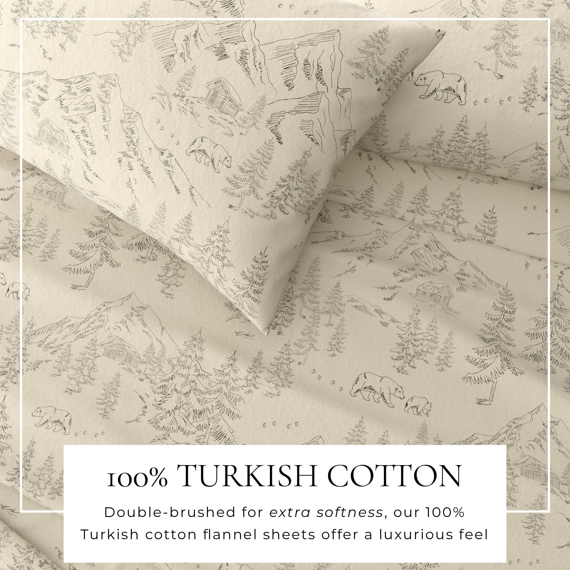 4-Piece Turkish Cotton Flannel Sheet - Stratton Collection - Best Buy Furniture