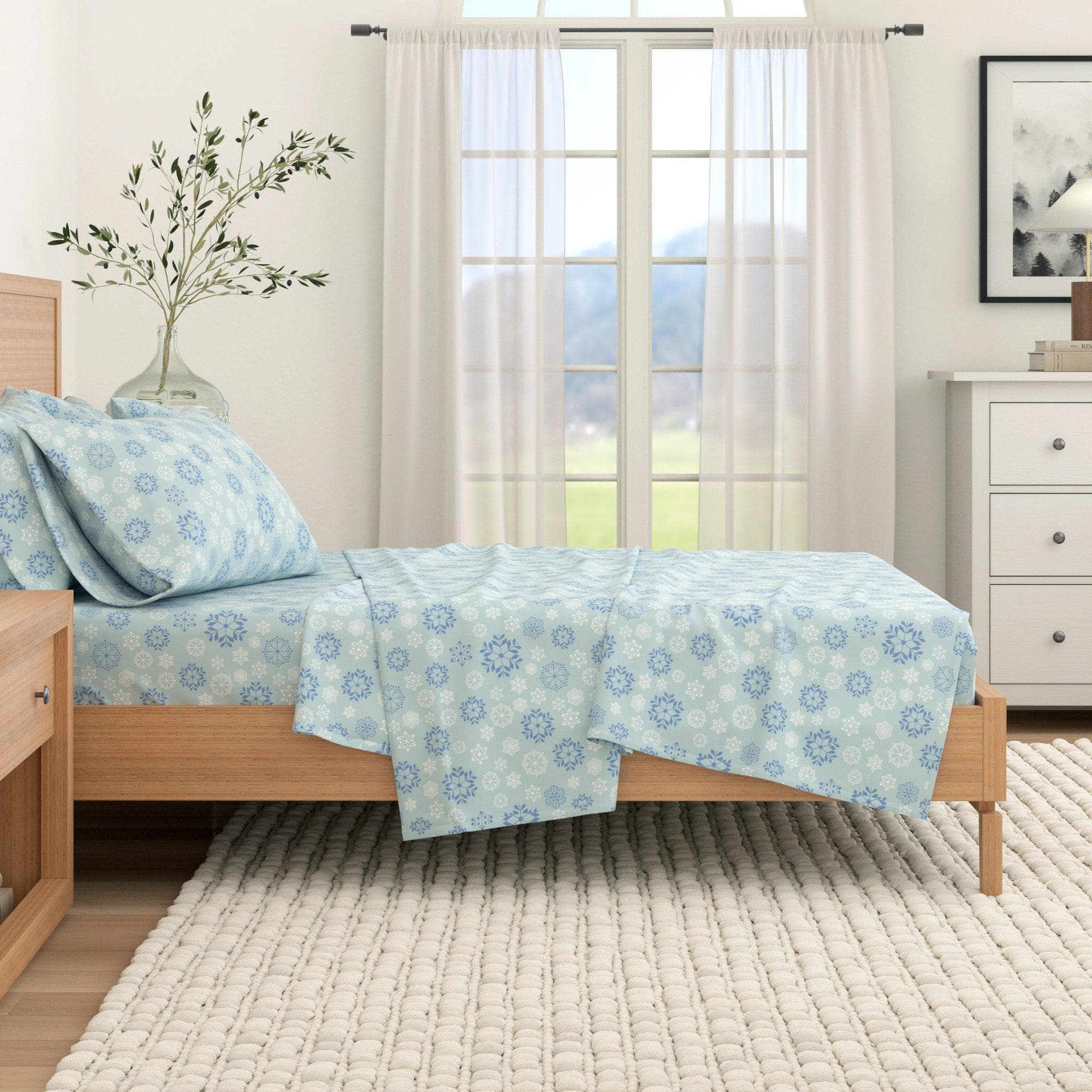 4-Piece Turkish Cotton Flannel Sheet - Stratton Collection - Best Buy Furniture