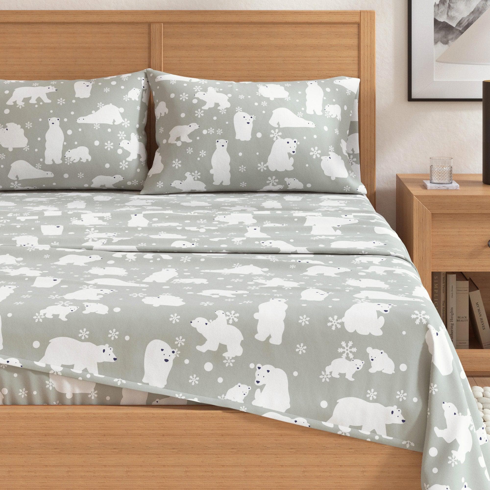 4-Piece Turkish Cotton Flannel Sheet - Stratton Collection - Best Buy Furniture