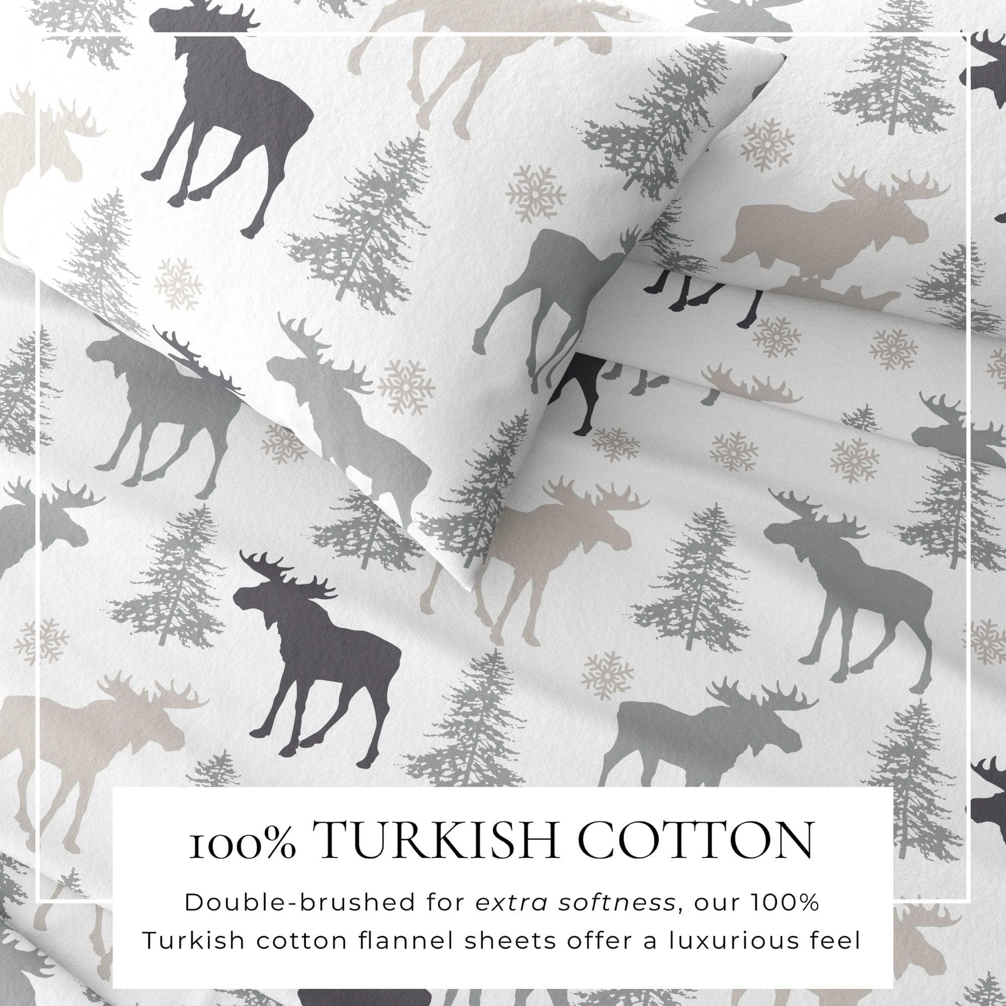 4-Piece Turkish Cotton Flannel Sheet - Stratton Collection - Best Buy Furniture
