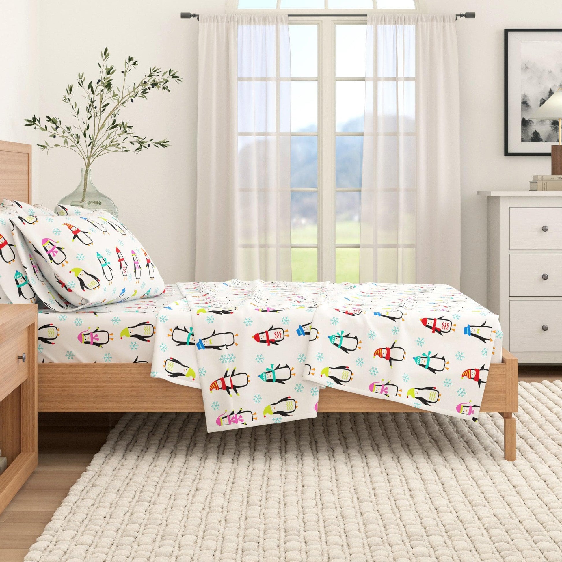 4-Piece Turkish Cotton Flannel Sheet - Stratton Collection - Best Buy Furniture