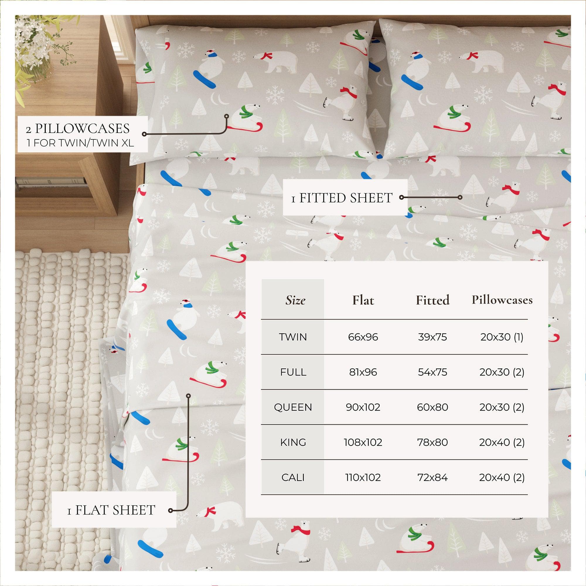 4-Piece Turkish Cotton Flannel Sheet - Stratton Collection - Best Buy Furniture