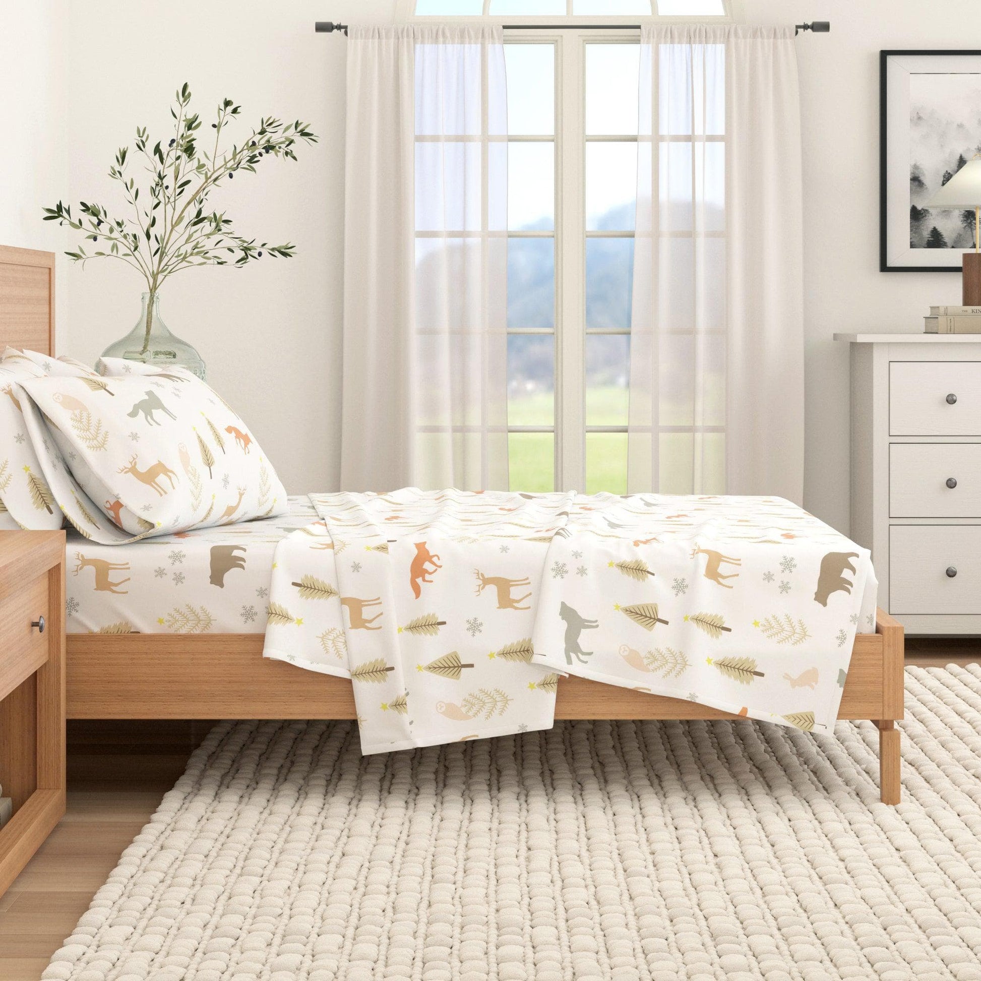 4-Piece Turkish Cotton Flannel Sheet - Stratton Collection - Best Buy Furniture