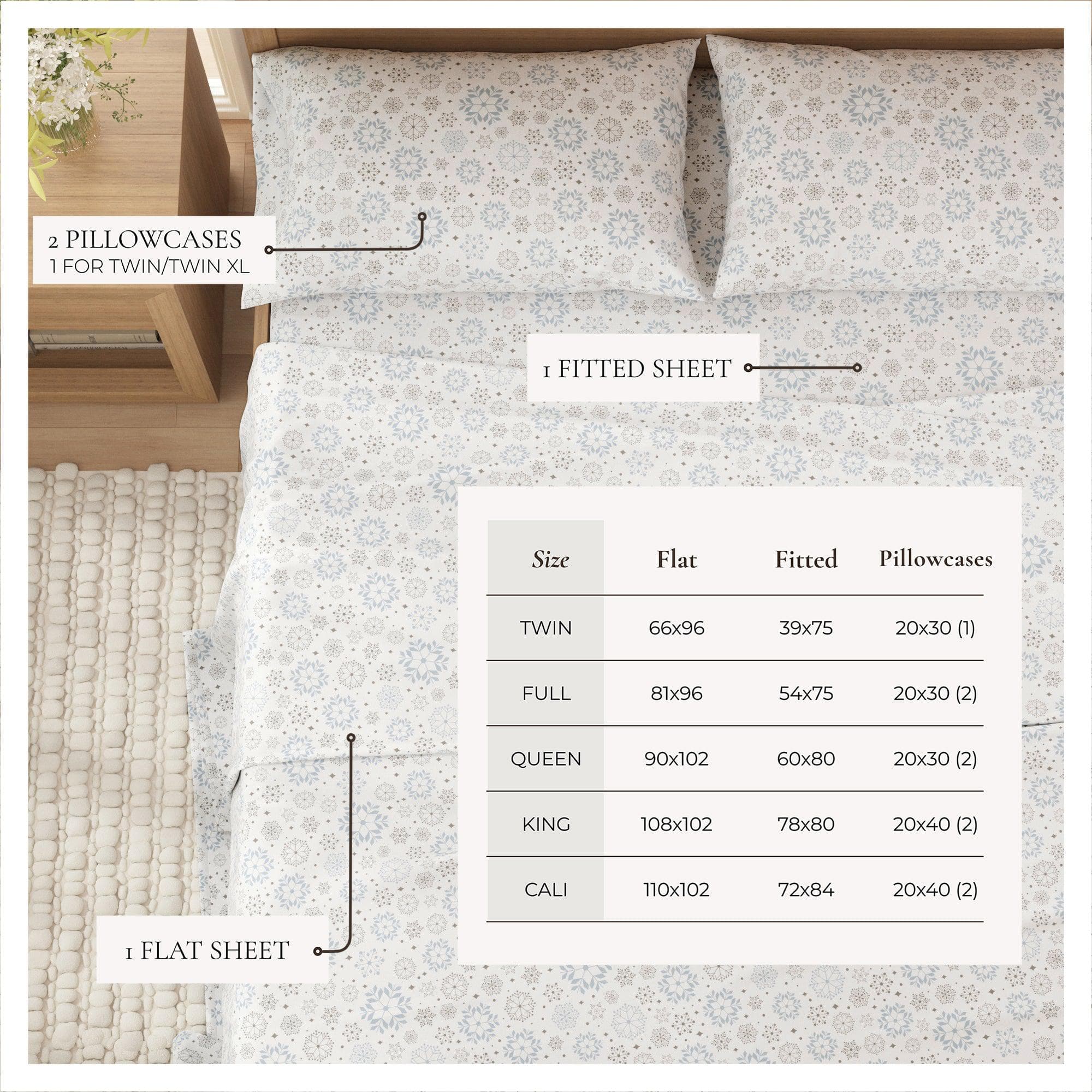 4-Piece Turkish Cotton Flannel Sheet - Stratton Collection - Best Buy Furniture