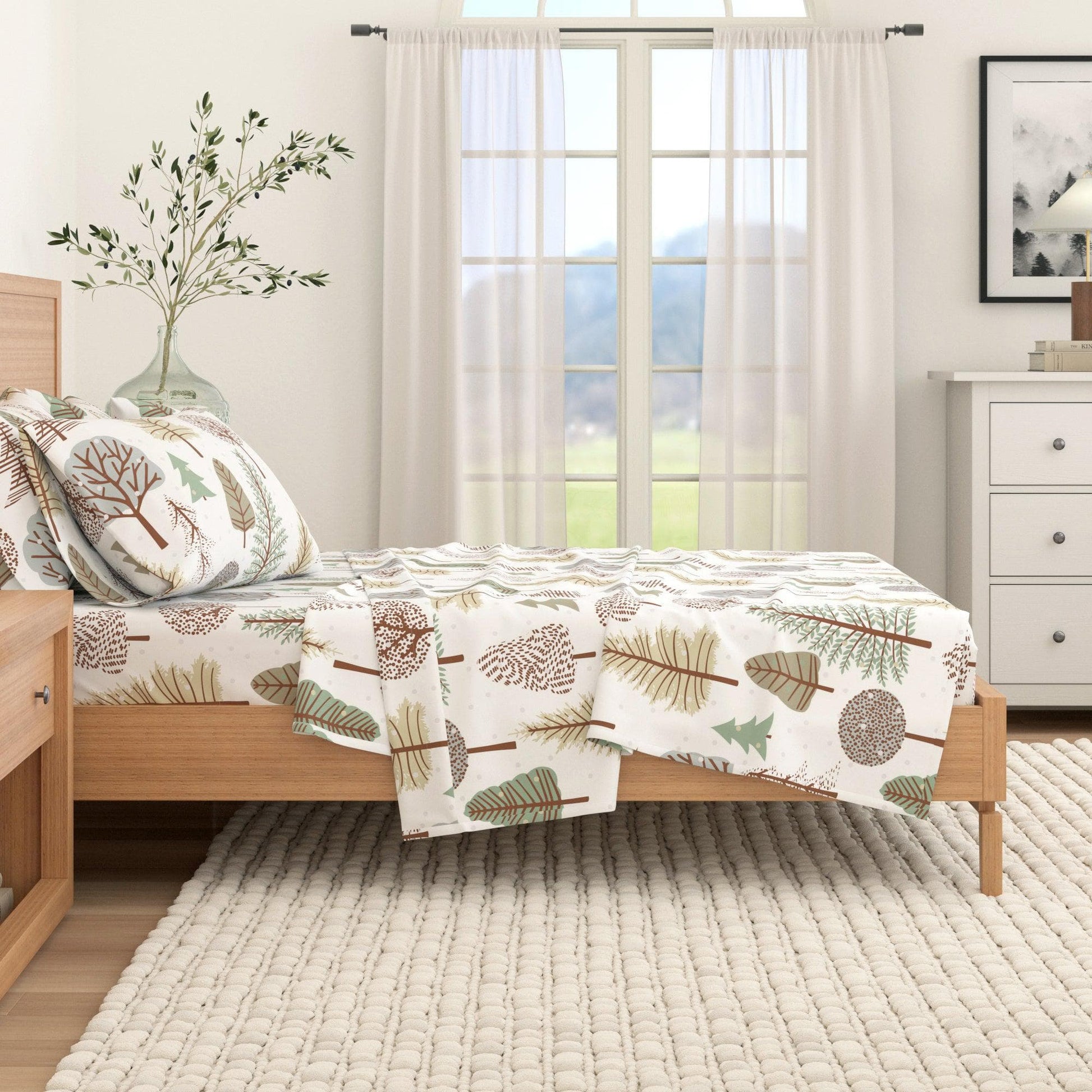 4-Piece Turkish Cotton Flannel Sheet - Stratton Collection - Best Buy Furniture