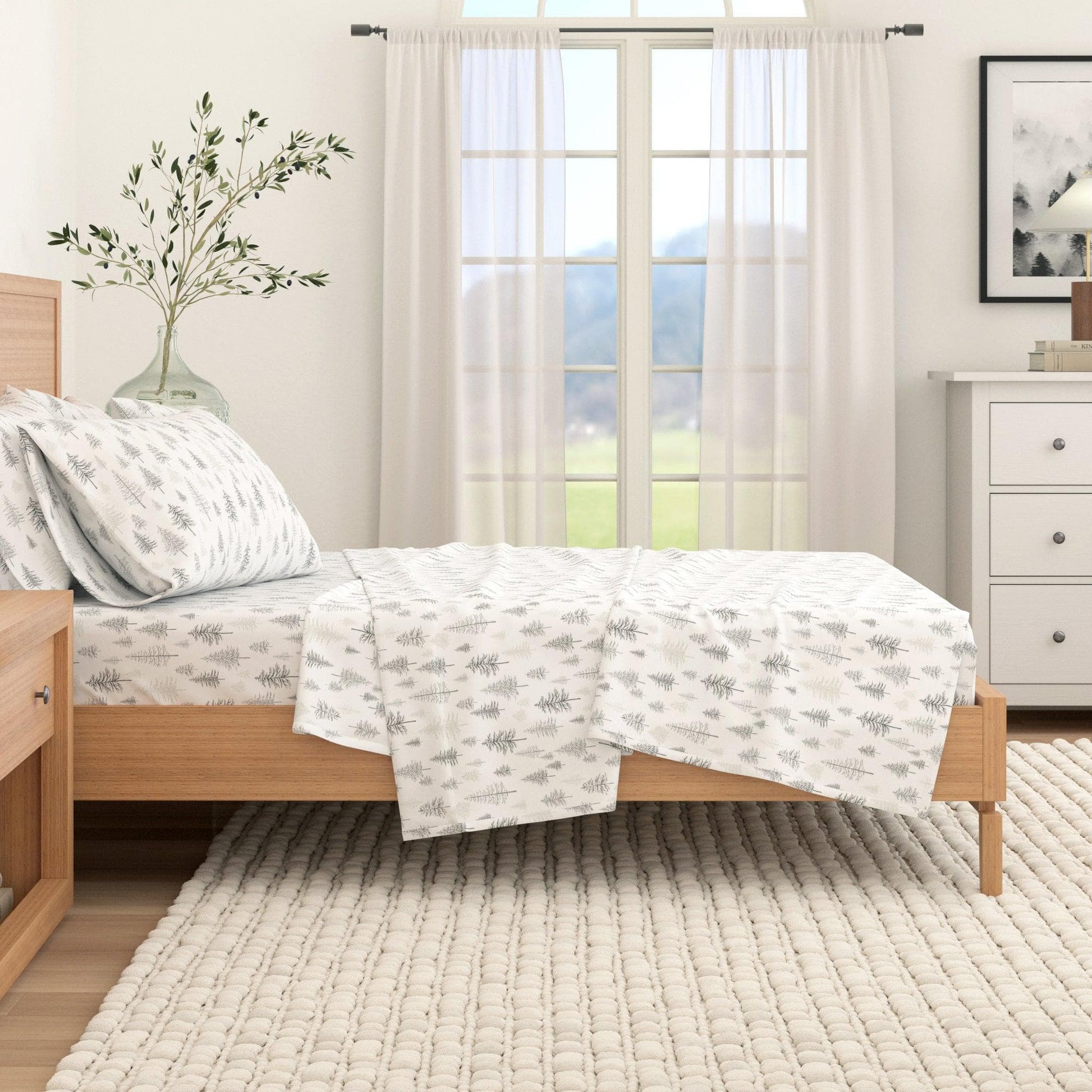 4-Piece Turkish Cotton Flannel Sheet - Stratton Collection - Best Buy Furniture