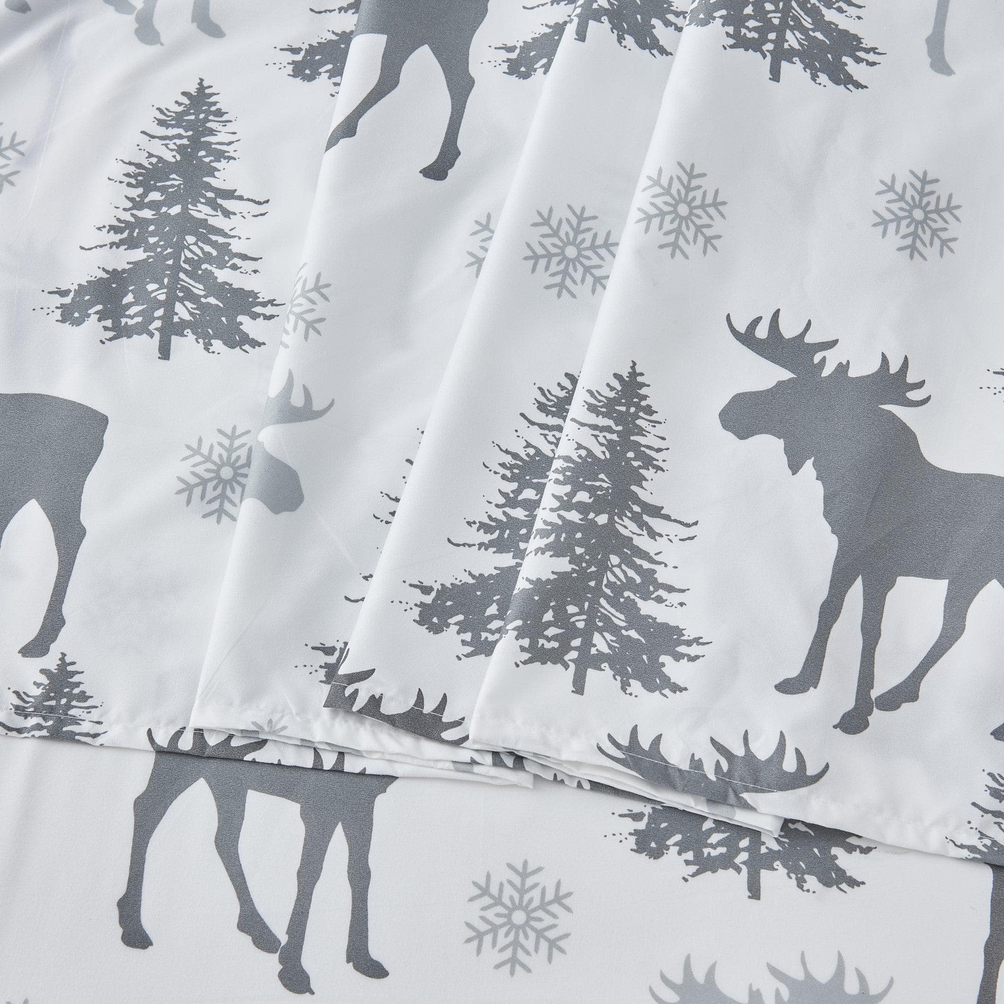 4-Piece Lodge Microfiber Sheet - Mountain Ridge Collection - Best Buy Furniture