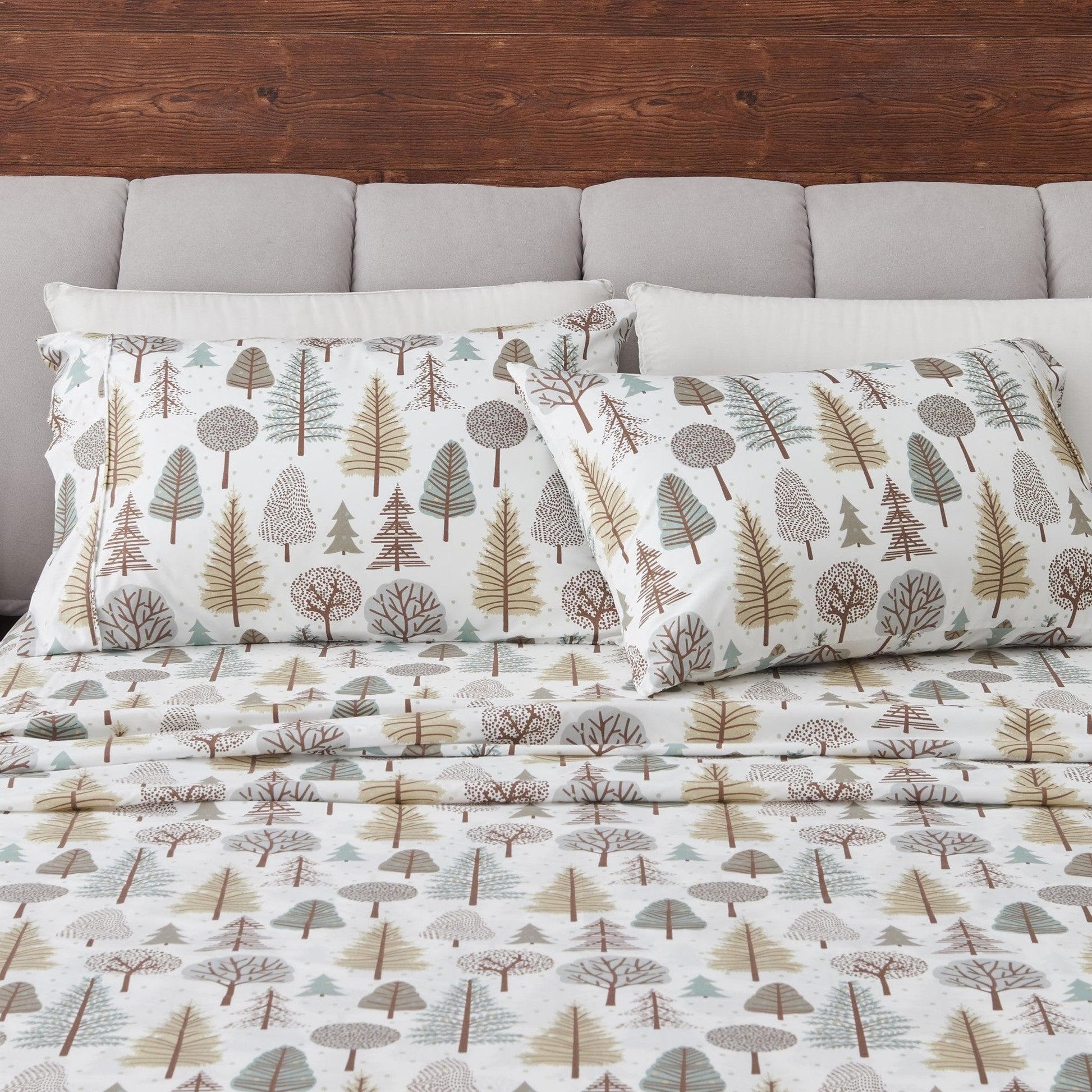 4-Piece Lodge Microfiber Sheet - Mountain Ridge Collection - Best Buy Furniture