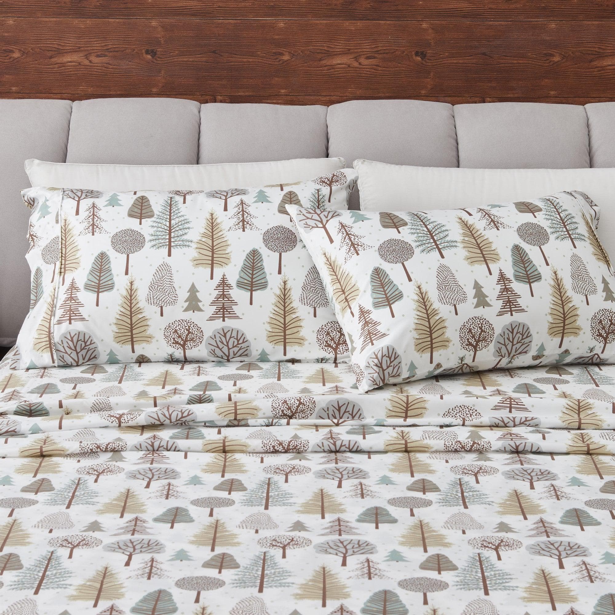 4-Piece Lodge Microfiber Sheet - Mountain Ridge Collection - Best Buy Furniture