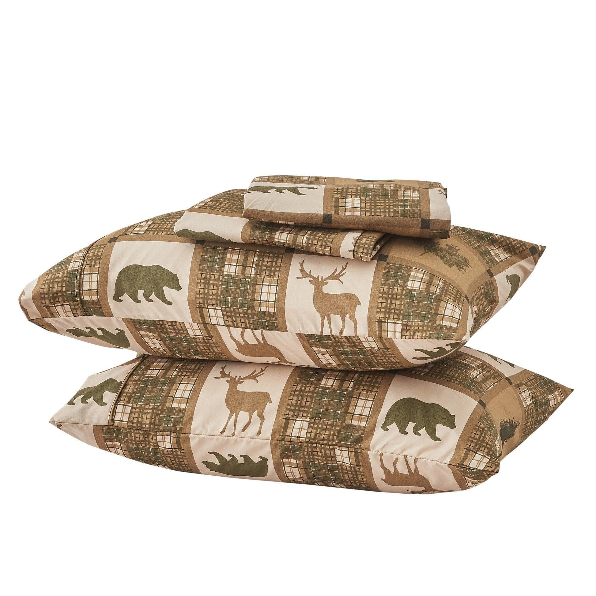 4-Piece Lodge Microfiber Sheet - Mountain Ridge Collection - Best Buy Furniture