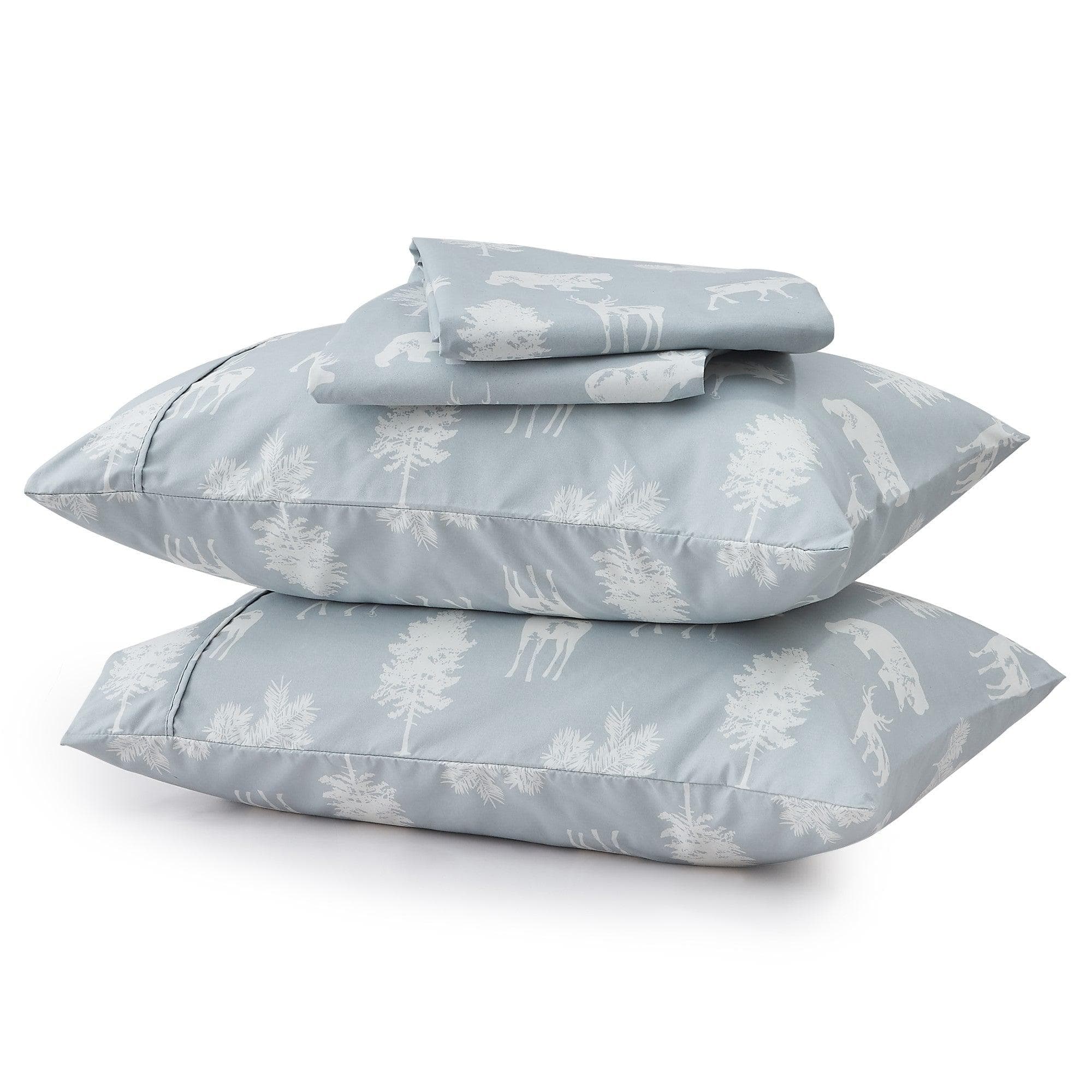 4-Piece Lodge Microfiber Sheet - Mountain Ridge Collection - Best Buy Furniture