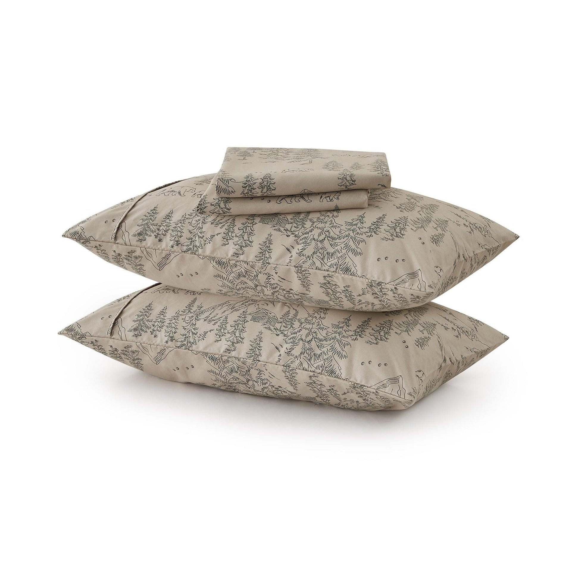 4-Piece Lodge Microfiber Sheet - Mountain Ridge Collection - Best Buy Furniture