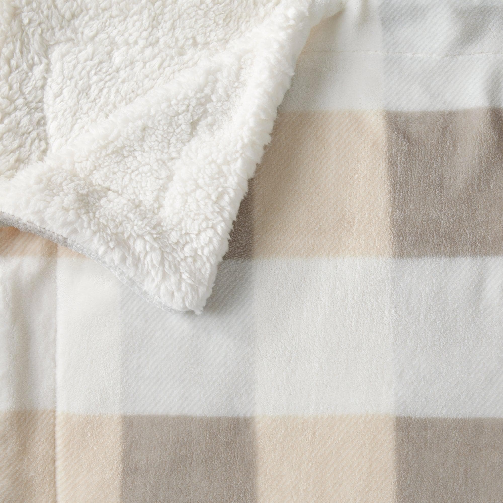 Velvet Plush Sherpa Luxury Bed Blanket - Kinsley Collection - Best Buy Furniture