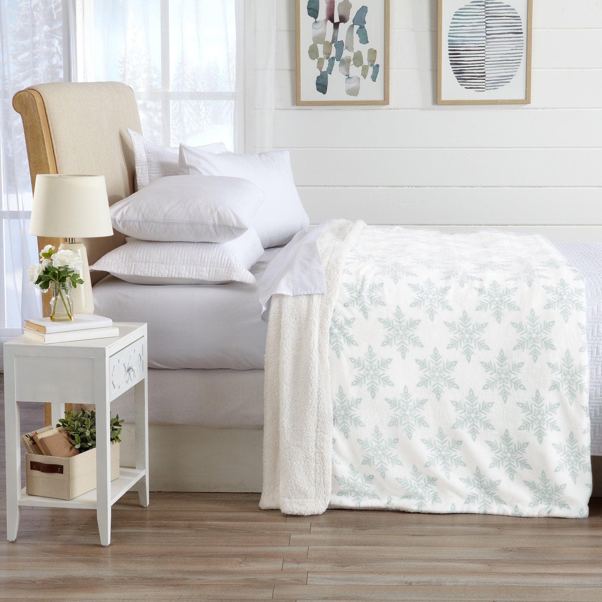 Velvet Plush Sherpa Luxury Bed Blanket - Kinsley Collection - Best Buy Furniture