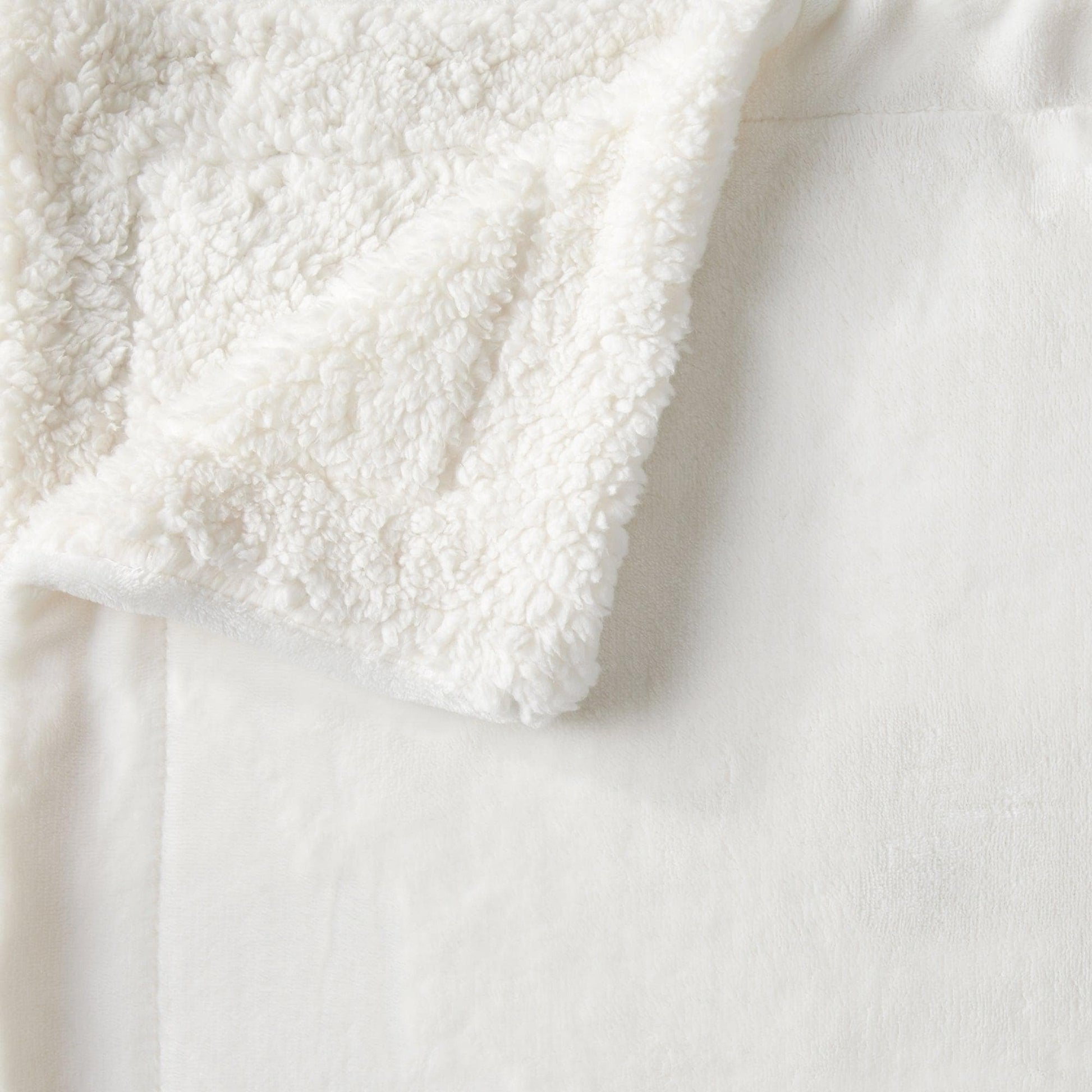 Velvet Plush Sherpa Luxury Bed Blanket - Kinsley Collection - Best Buy Furniture