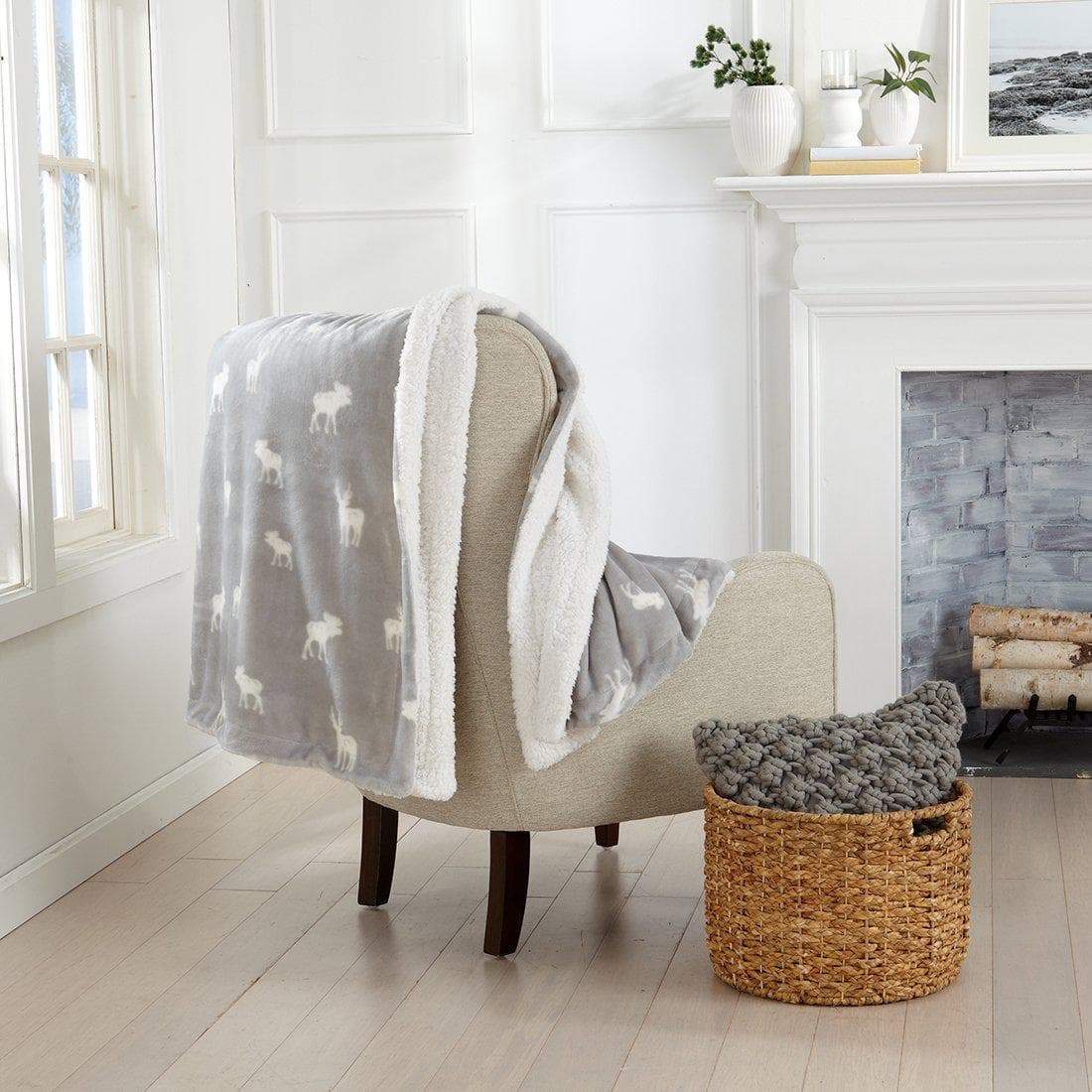 Velvet Plush Sherpa Luxury Bed Blanket - Kinsley Collection - Best Buy Furniture