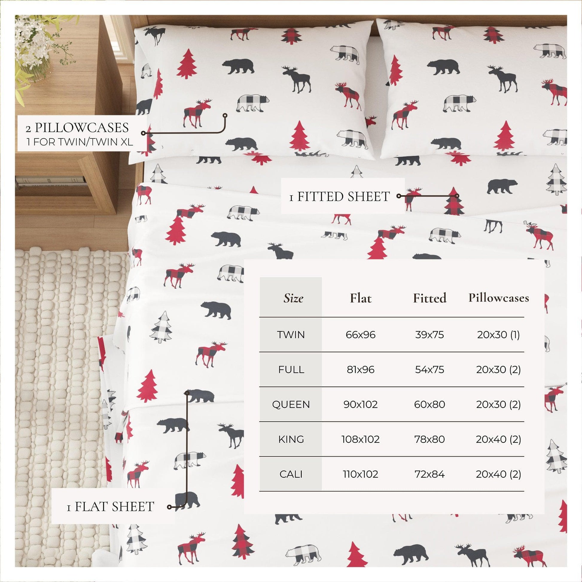 100% Turkish Cotton Flannel Sheet Sets - Boulder Collection - Best Buy Furniture