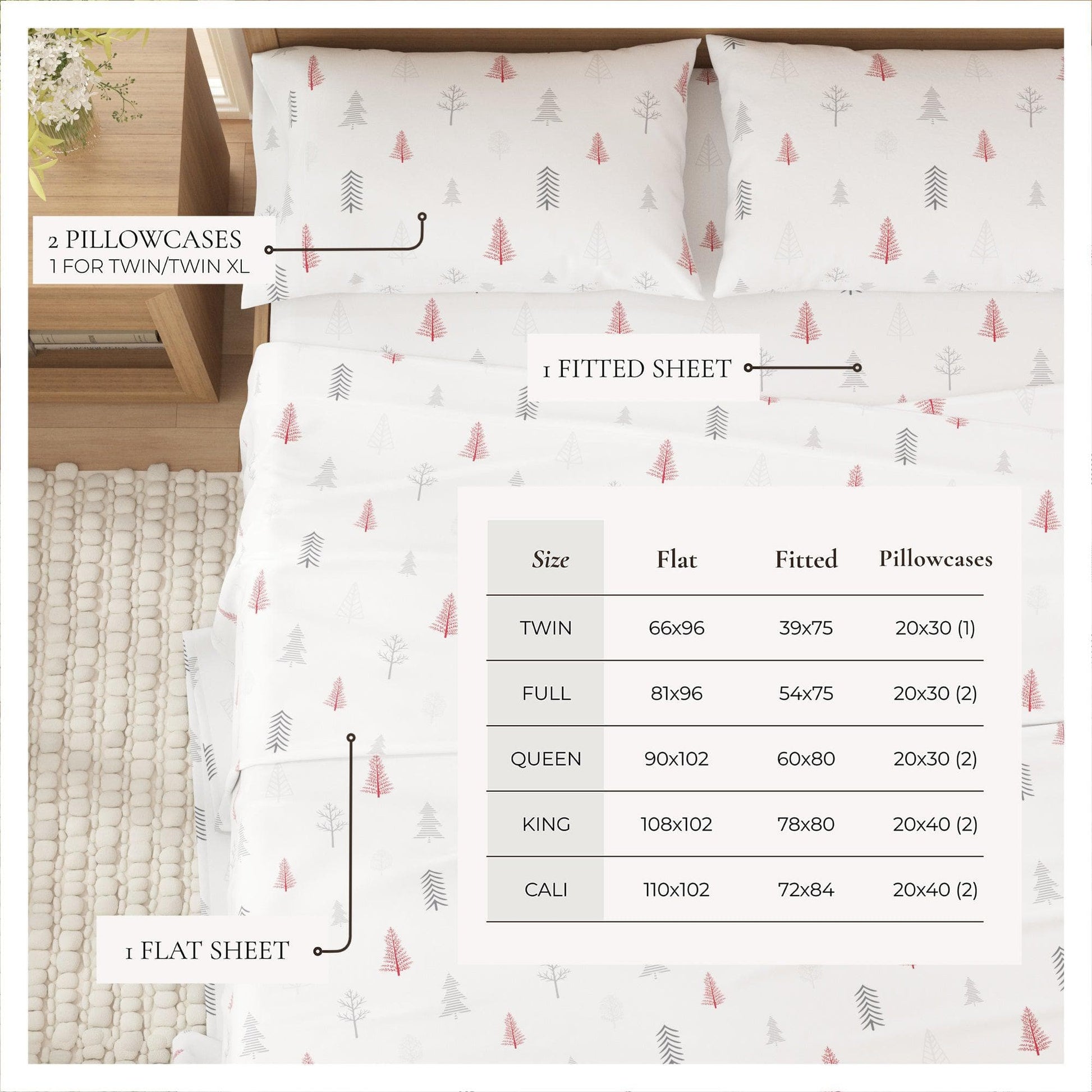 100% Turkish Cotton Flannel Sheet Sets - Boulder Collection - Best Buy Furniture