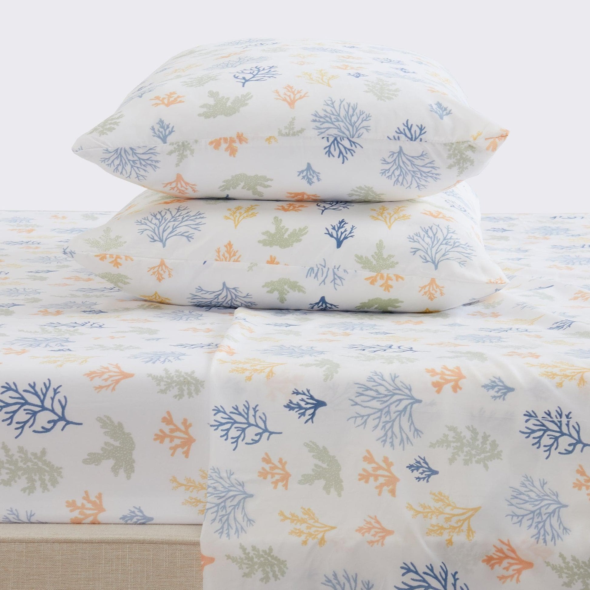 4-Piece Coastal Microfiber Sheet Set - Nantucket Collection - Best Buy Furniture