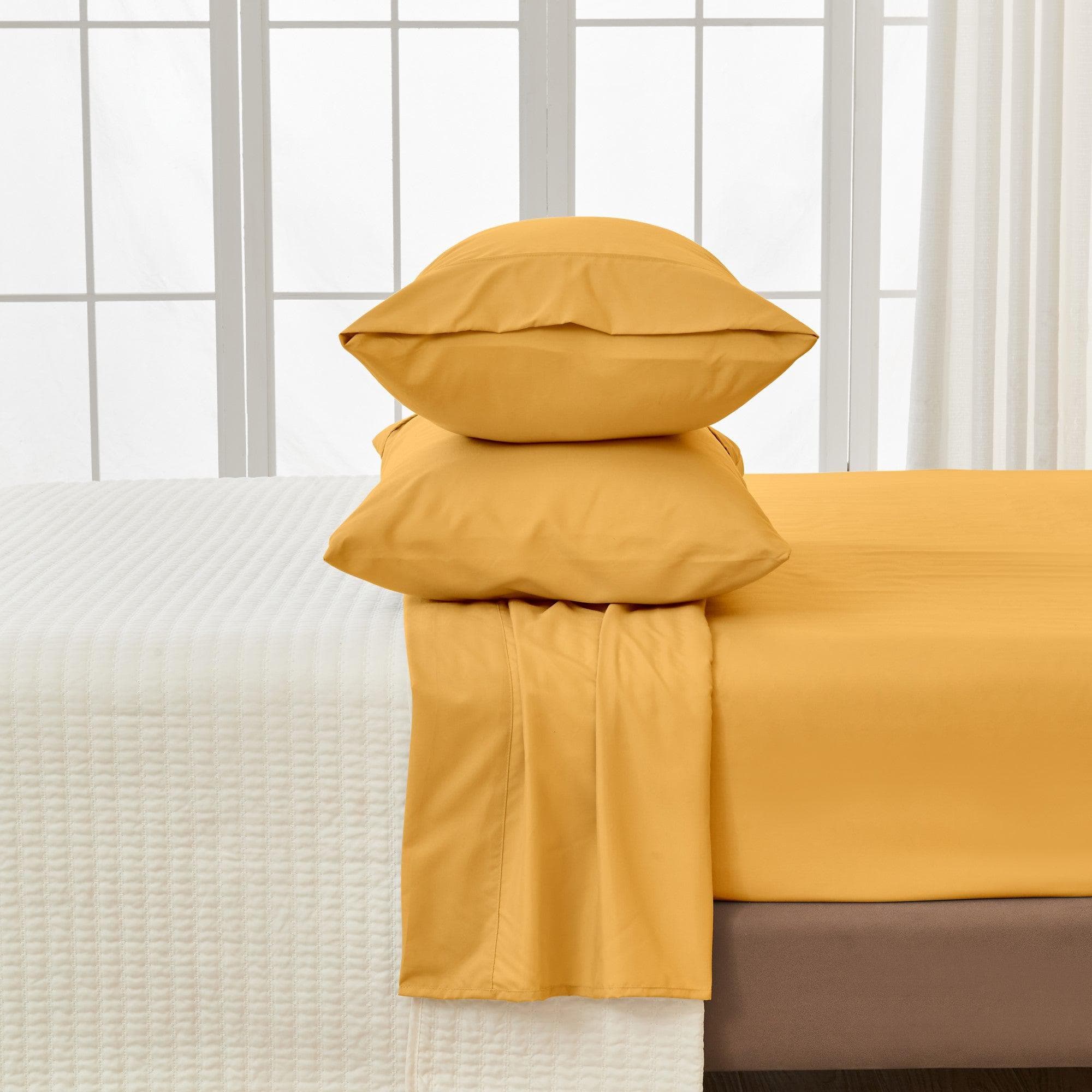 4 Piece Solid Microfiber Sheet - Amara Collection - Best Buy Furniture