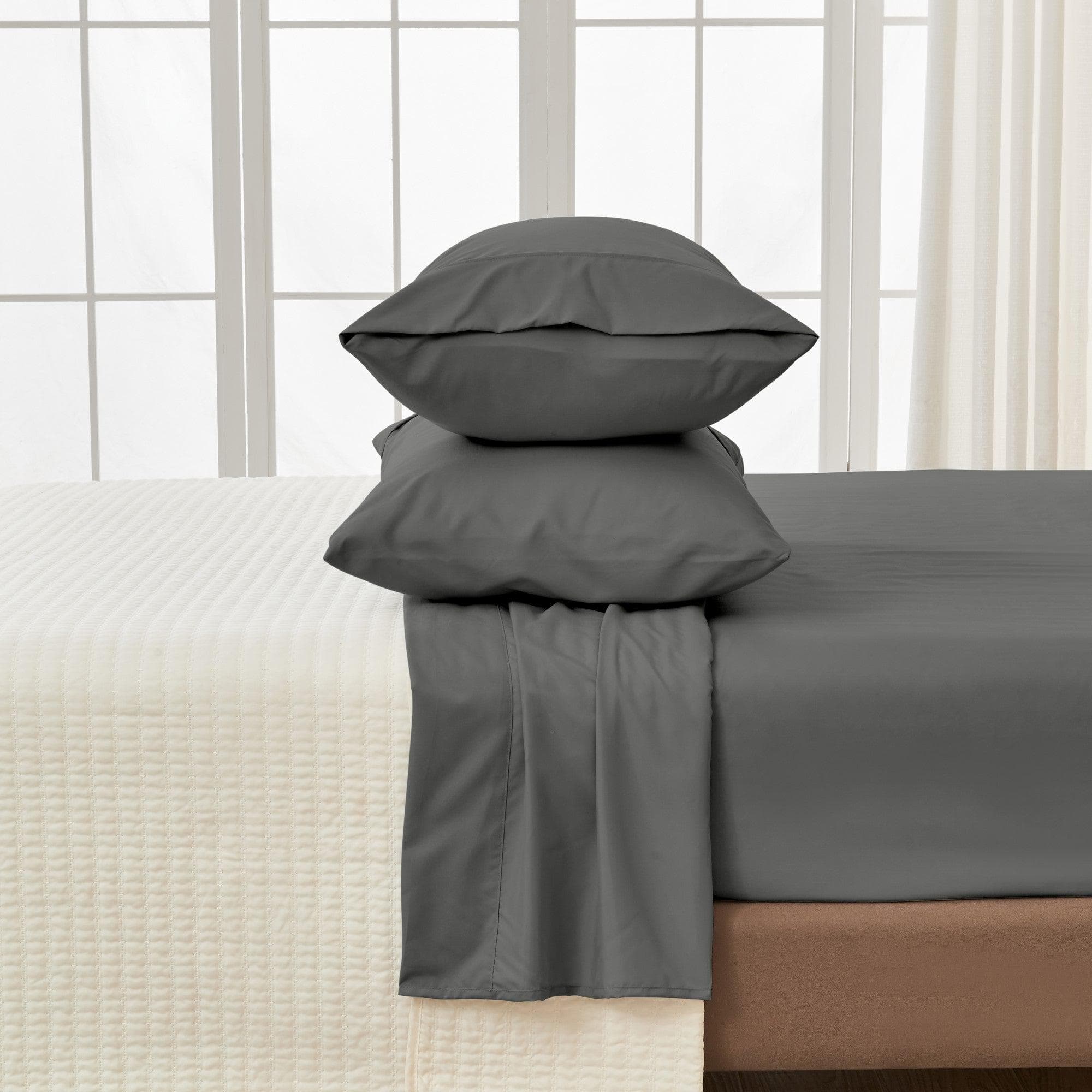 4 Piece Solid Microfiber Sheet - Amara Collection - Best Buy Furniture