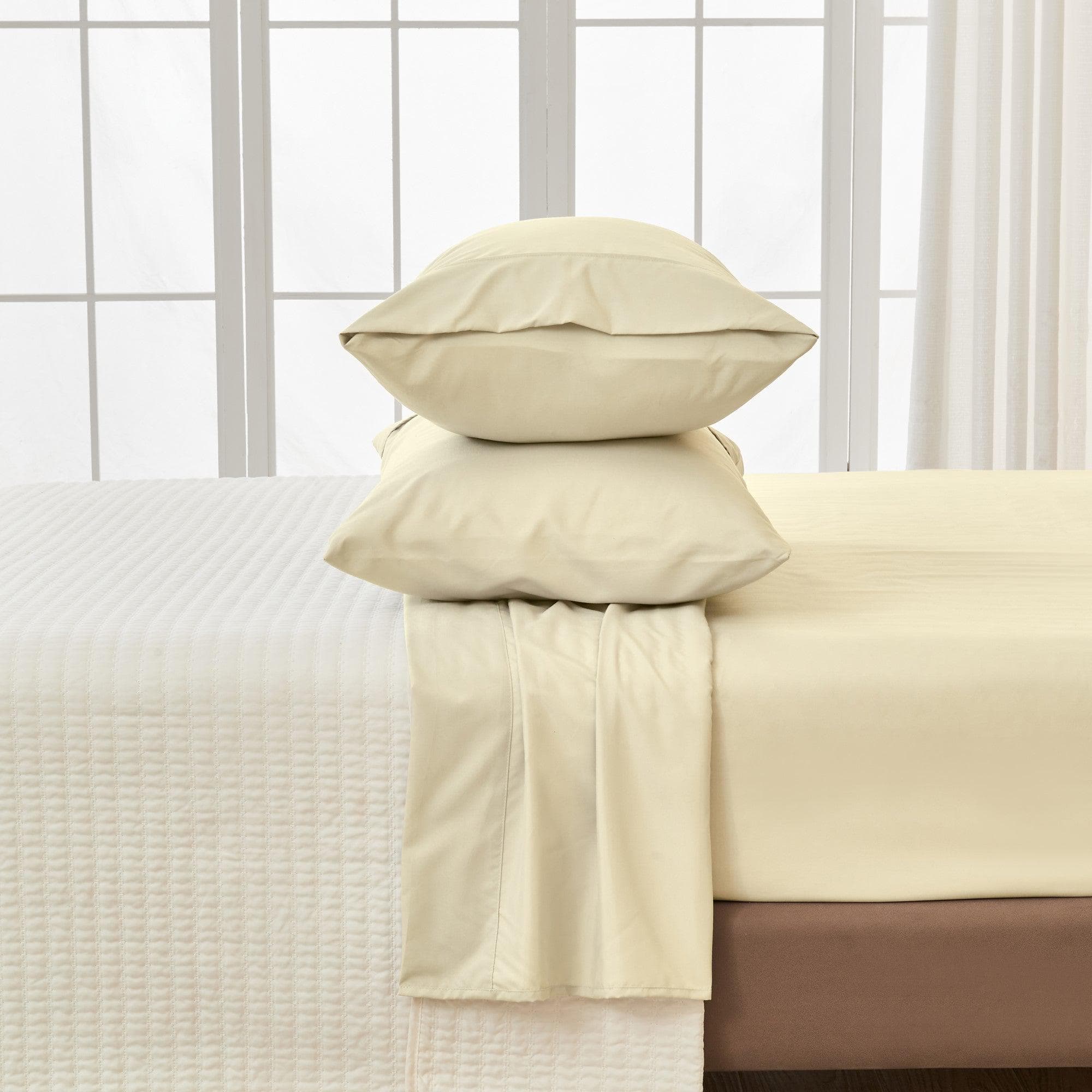 4 Piece Solid Microfiber Sheet - Amara Collection - Best Buy Furniture