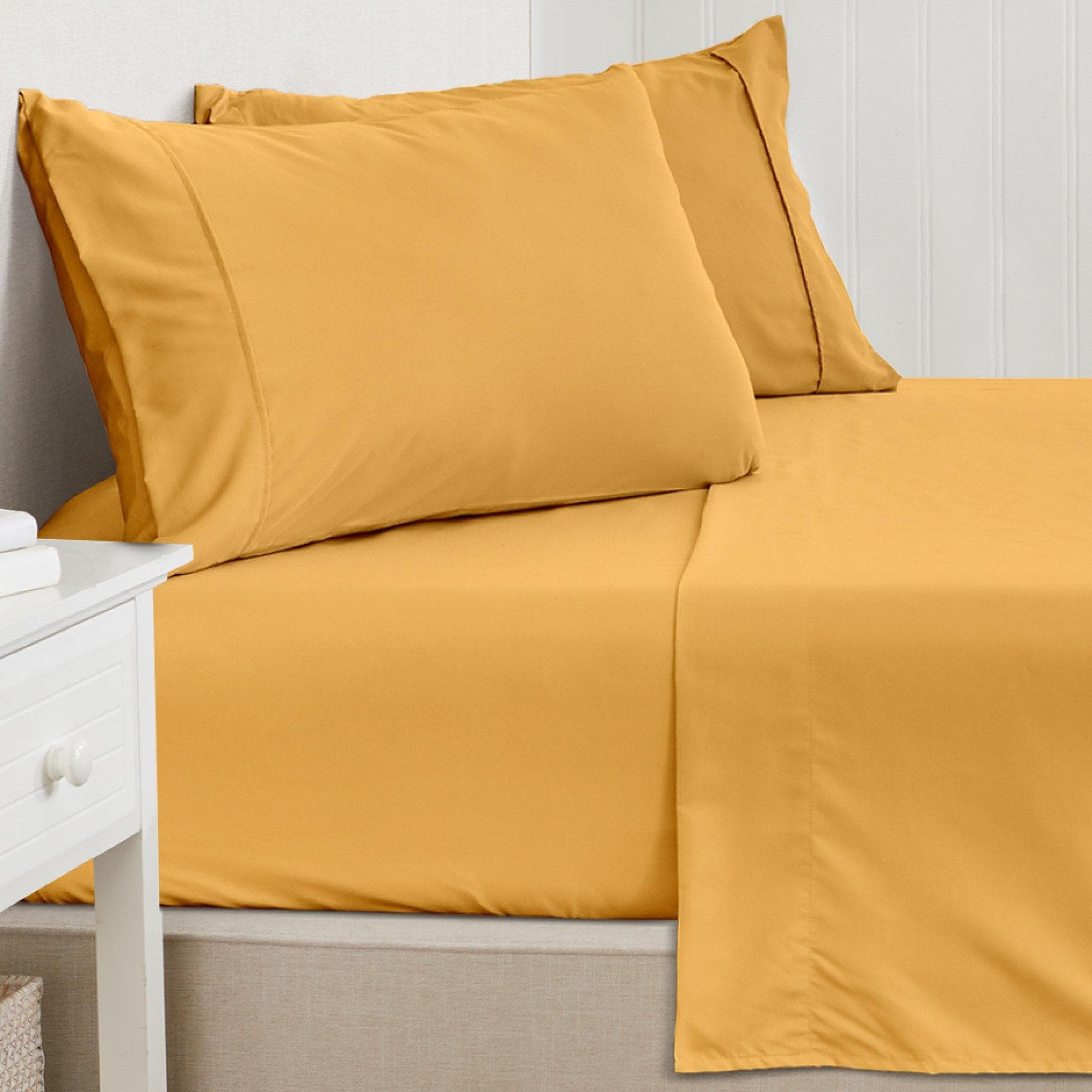 4 Piece Solid Microfiber Sheet - Amara Collection - Best Buy Furniture