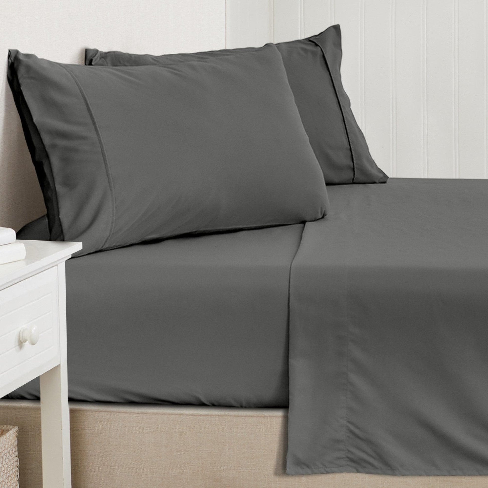 4 Piece Solid Microfiber Sheet - Amara Collection - Best Buy Furniture