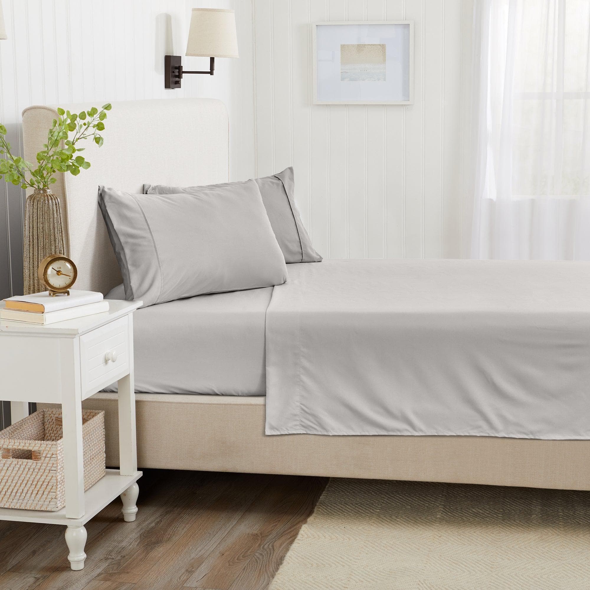 4 Piece Solid Microfiber Sheet - Amara Collection - Best Buy Furniture