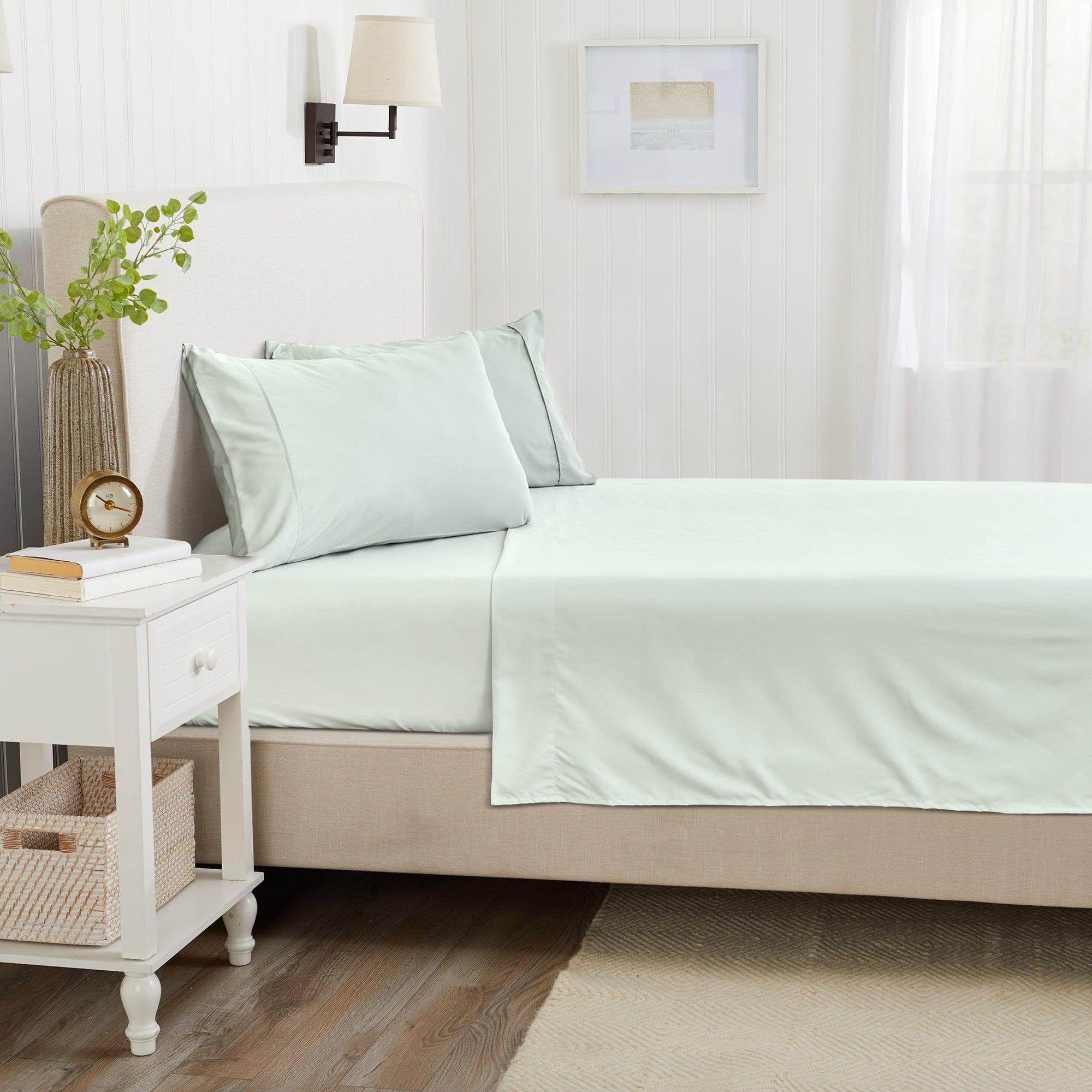 4 Piece Solid Microfiber Sheet - Amara Collection - Best Buy Furniture