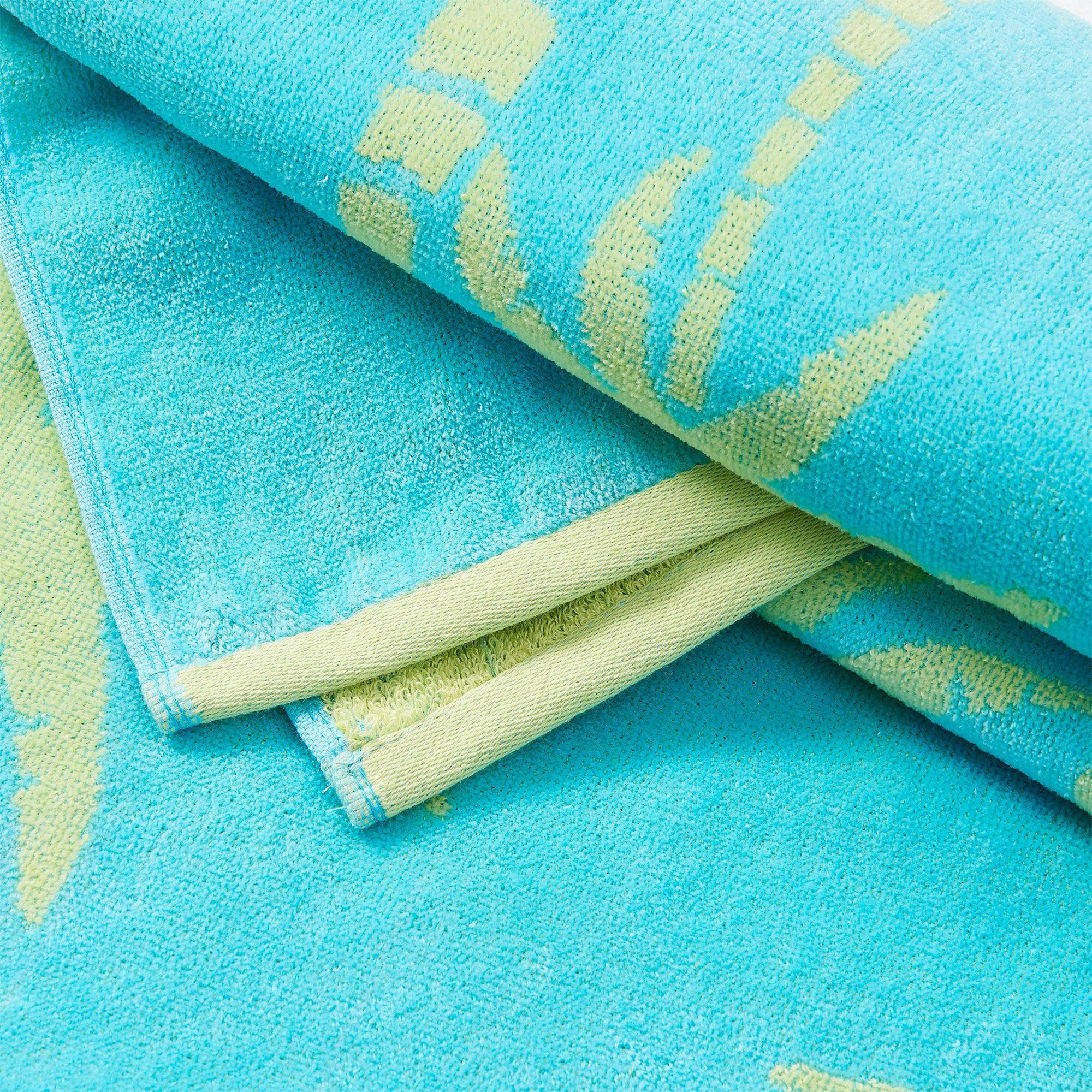 2 Pack 100% Cotton Jacquard Beach Towels - Playa Collection - Best Buy Furniture