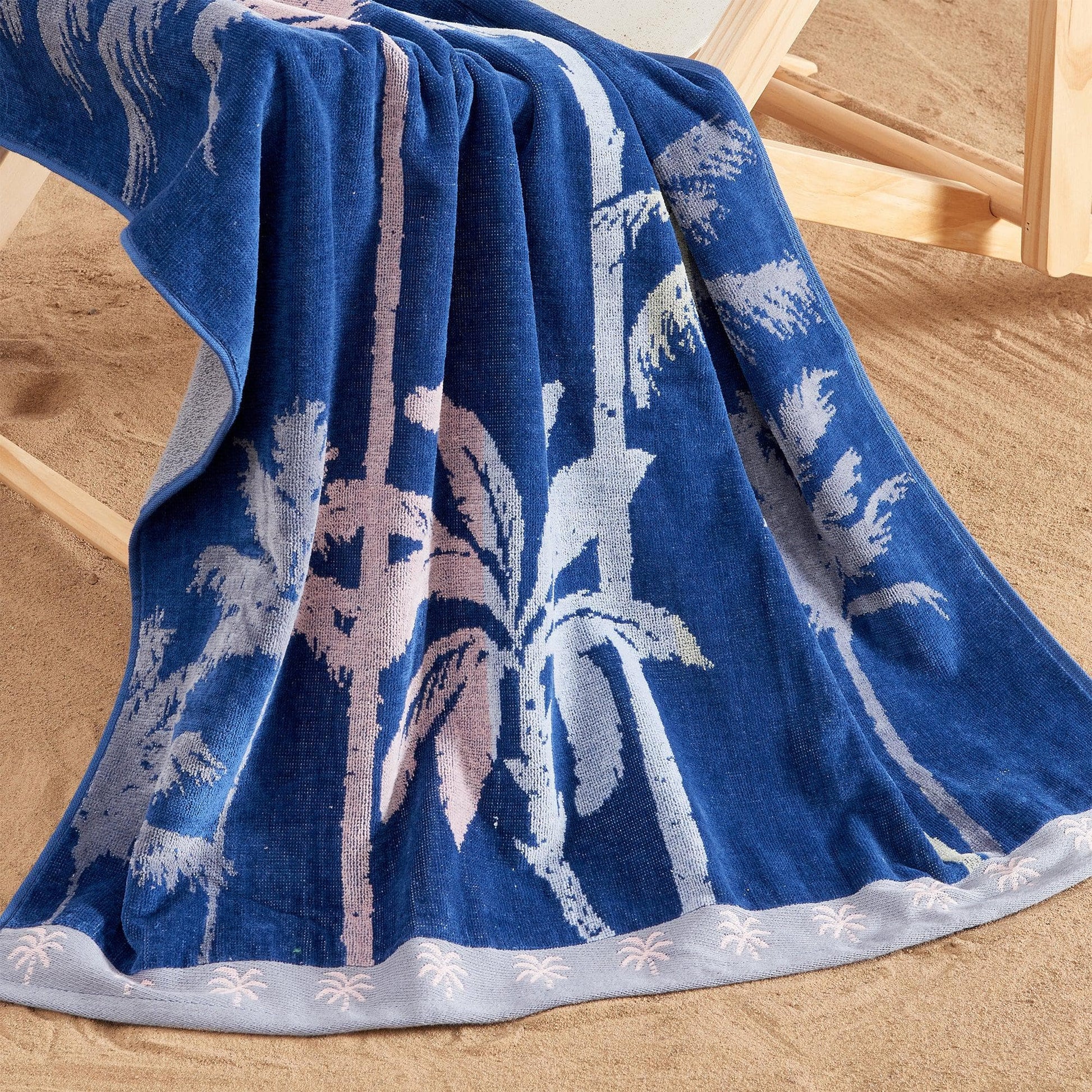 2 Pack 100% Cotton Jacquard Beach Towels - Playa Collection - Best Buy Furniture