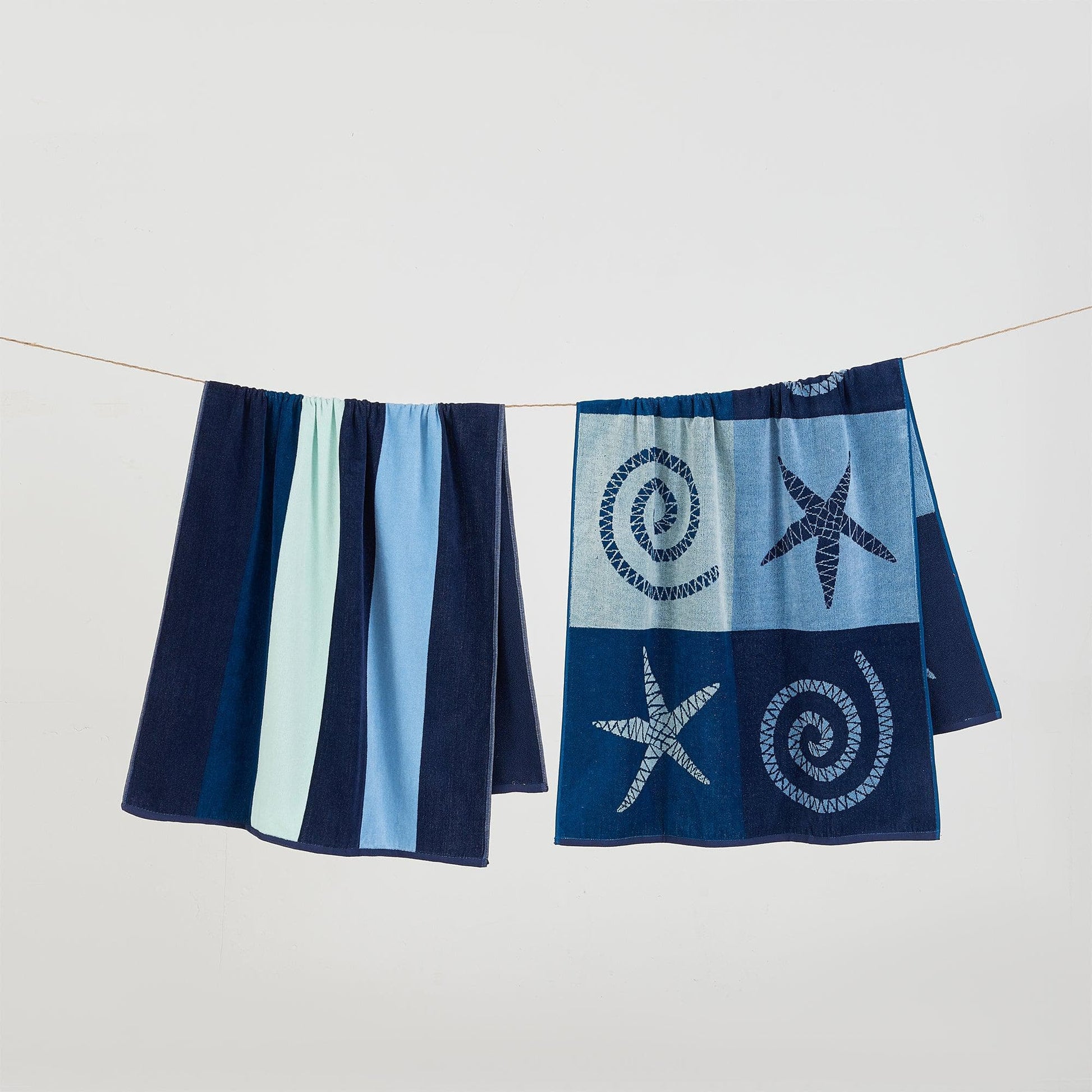 2 Pack 100% Cotton Jacquard Beach Towels - Playa Collection - Best Buy Furniture