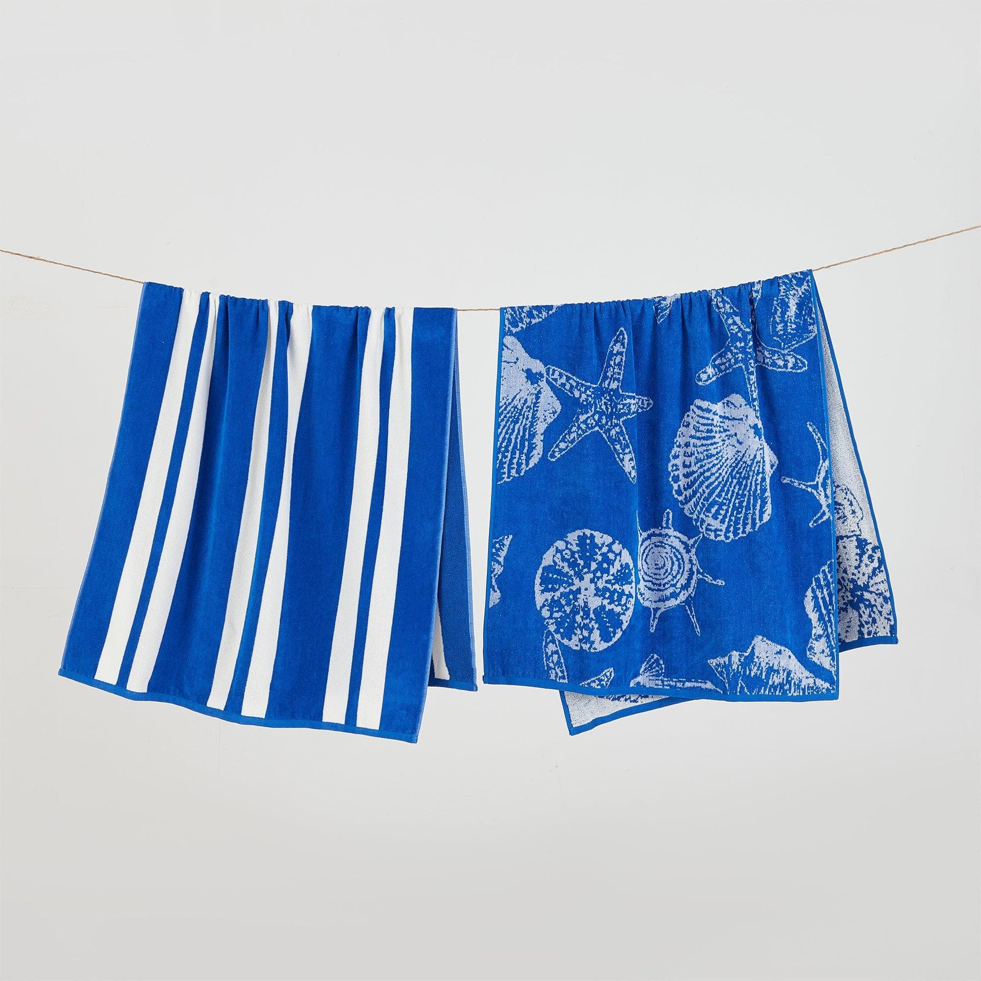 2 Pack 100% Cotton Jacquard Beach Towels - Playa Collection - Best Buy Furniture