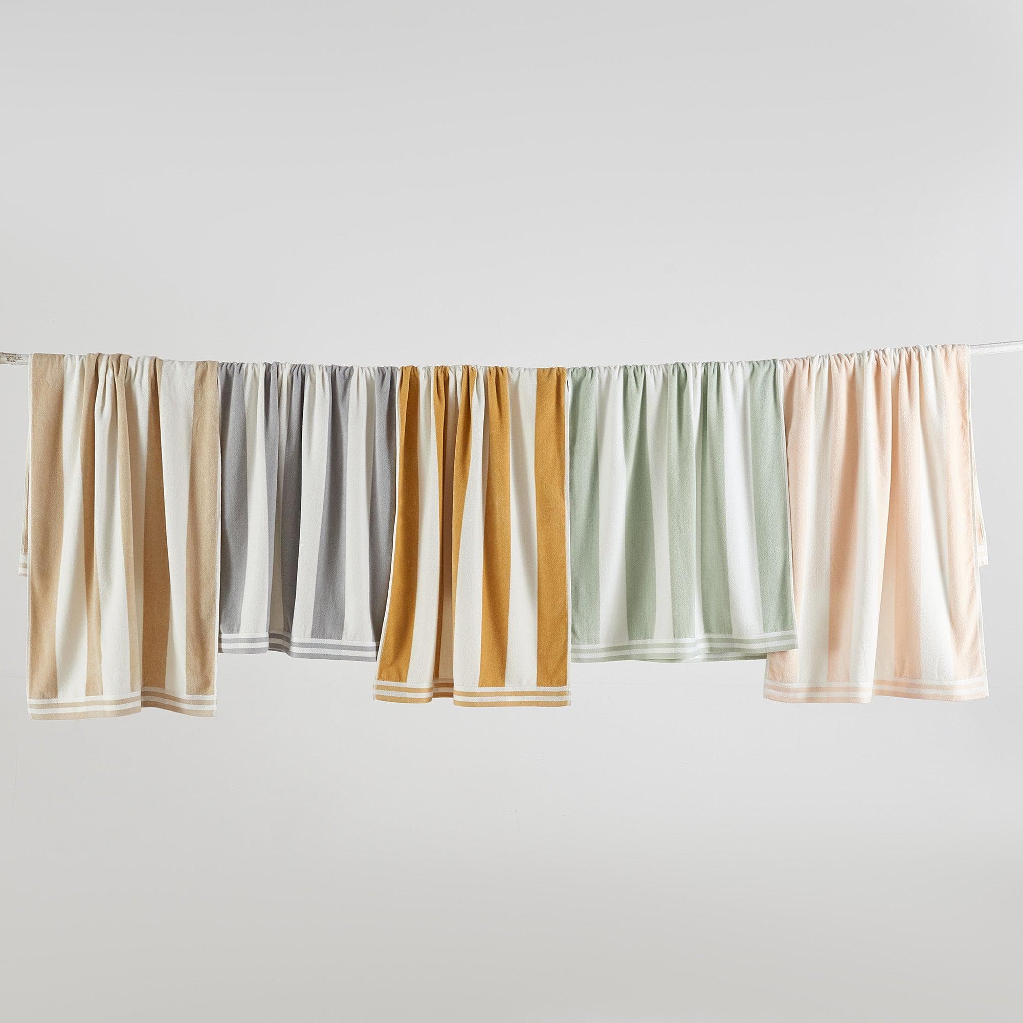 4 Pack Striped Cabana Oversized Beach Towel - Edgartown - Best Buy Furniture