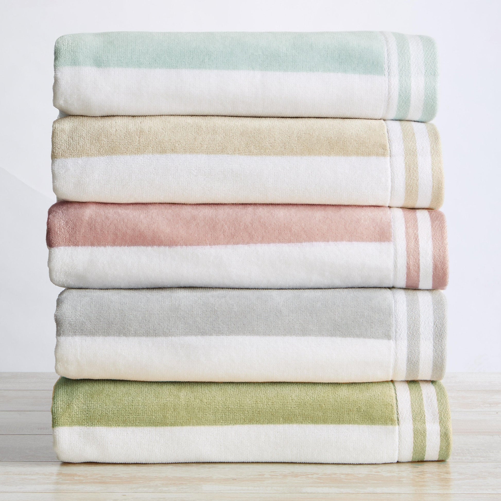 4 Pack Striped Cabana Oversized Beach Towel - Edgartown - Best Buy Furniture