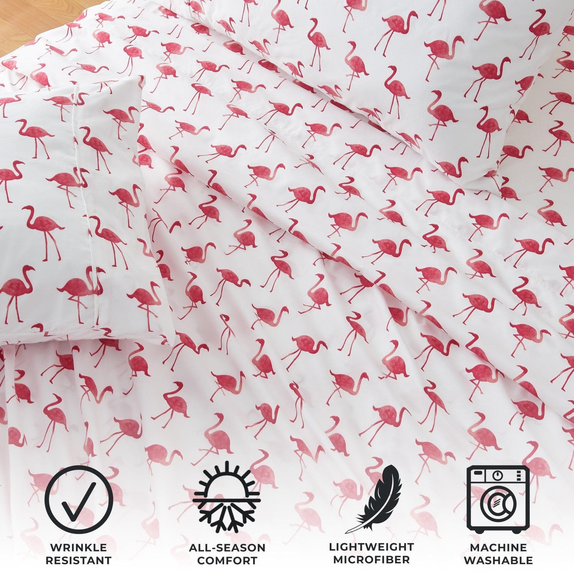 4-Piece Coastal Microfiber Sheet - Newport Collection - Best Buy Furniture