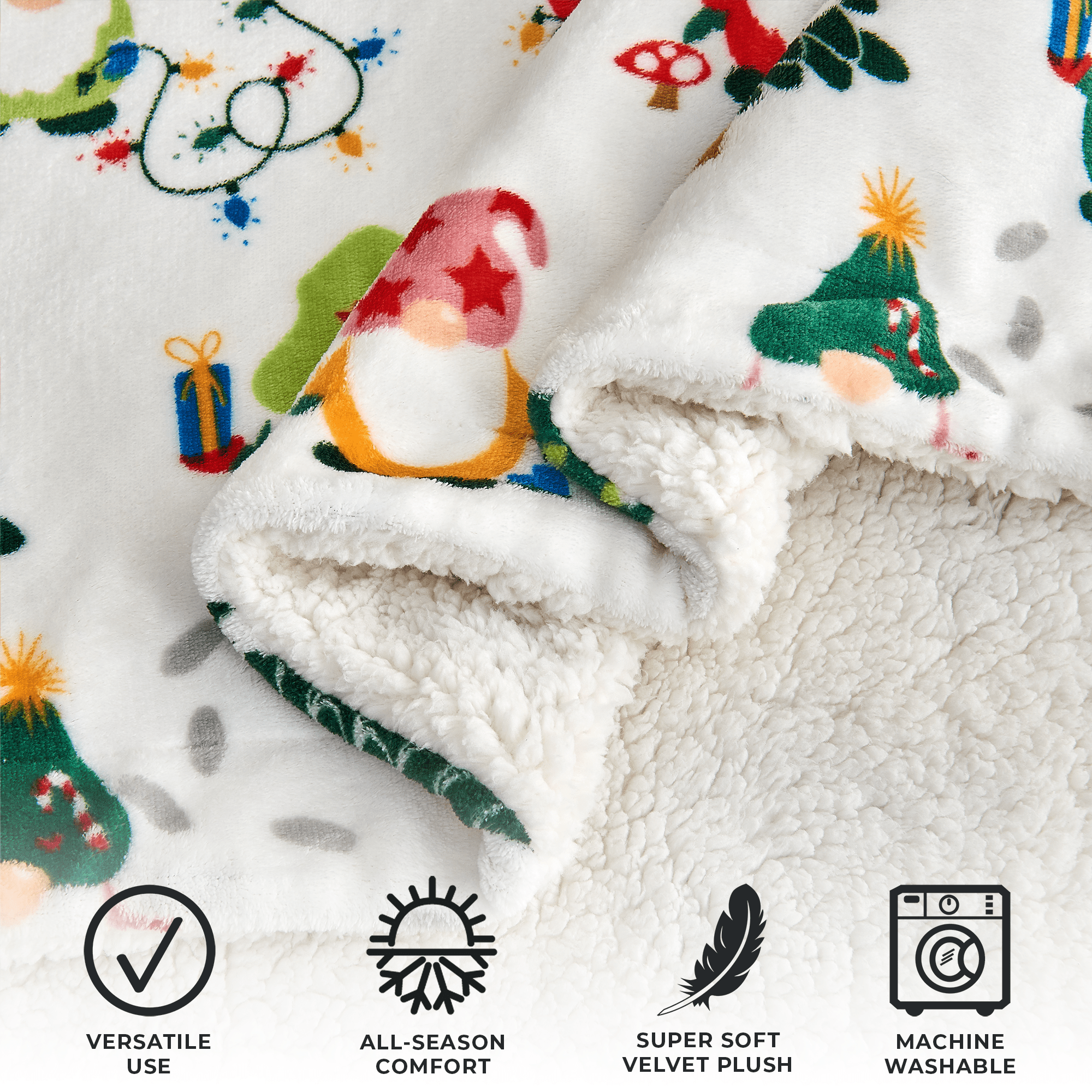 Holiday Sherpa Throw - Esmay Collection - Best Buy Furniture