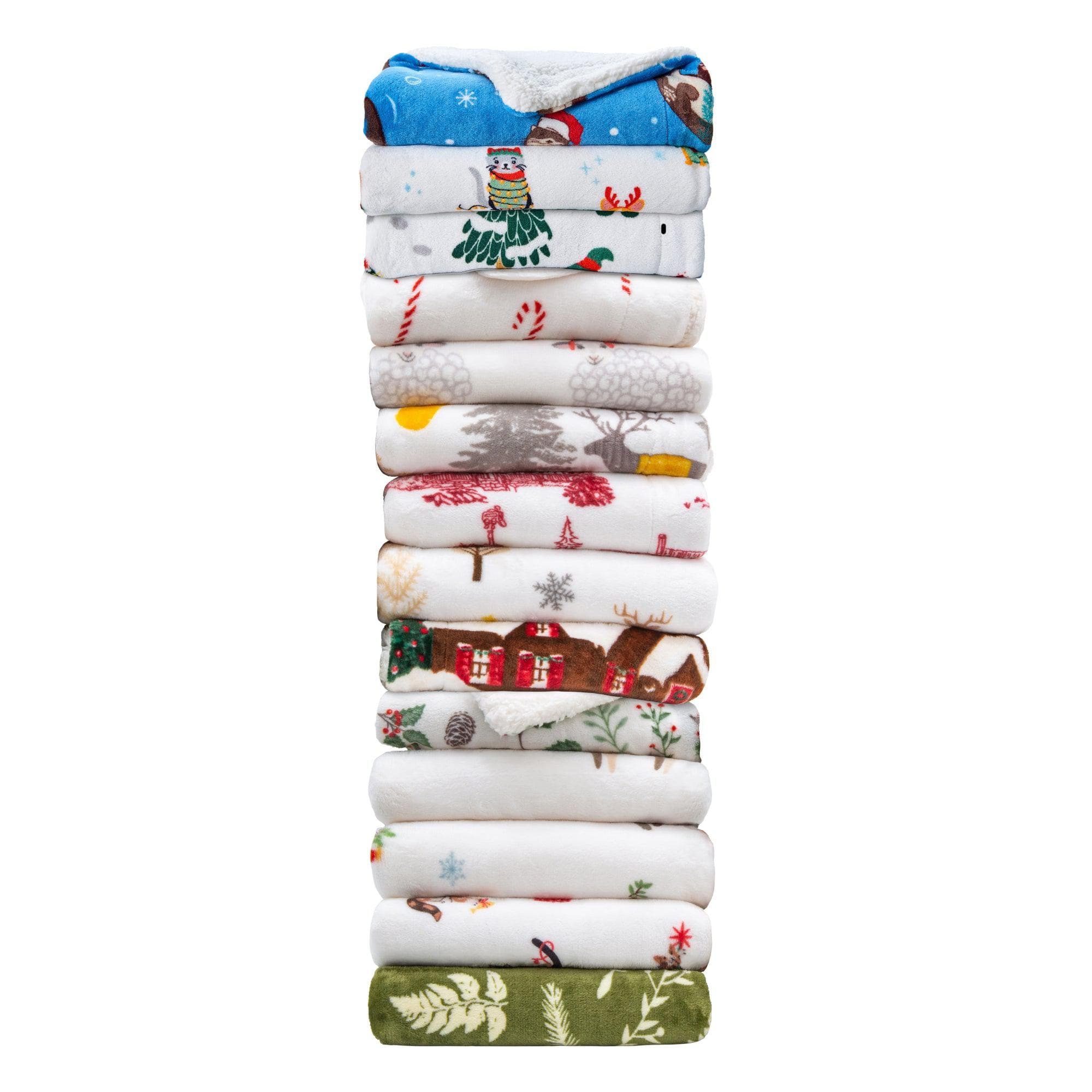 Holiday Sherpa Throw - Esmay Collection - Best Buy Furniture