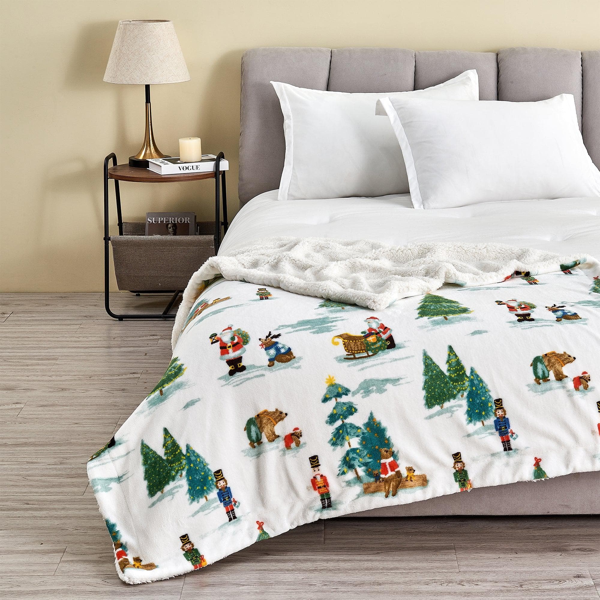 Sherpa Throw Blanket - Eve Collection - Best Buy Furniture